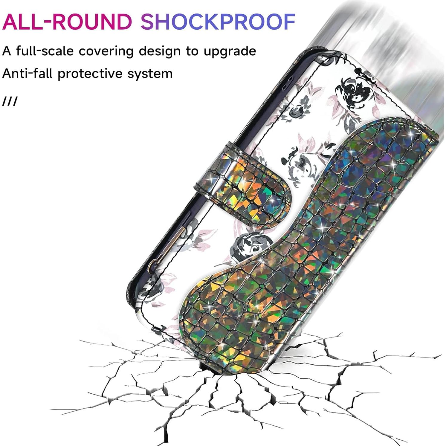 Funda Cartera Flip Dibosom para Cricket Ovation Negra con Soporte