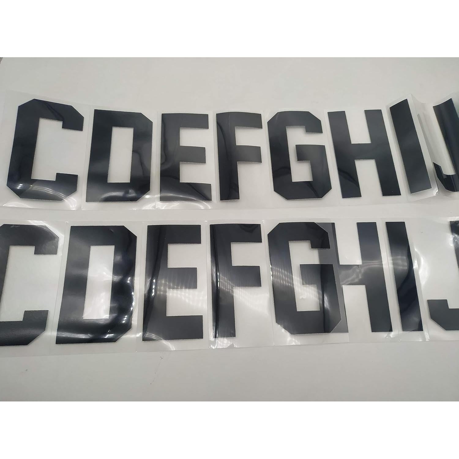 52 Letras Transferencia Calor Fanbay 7.62 cm Negro