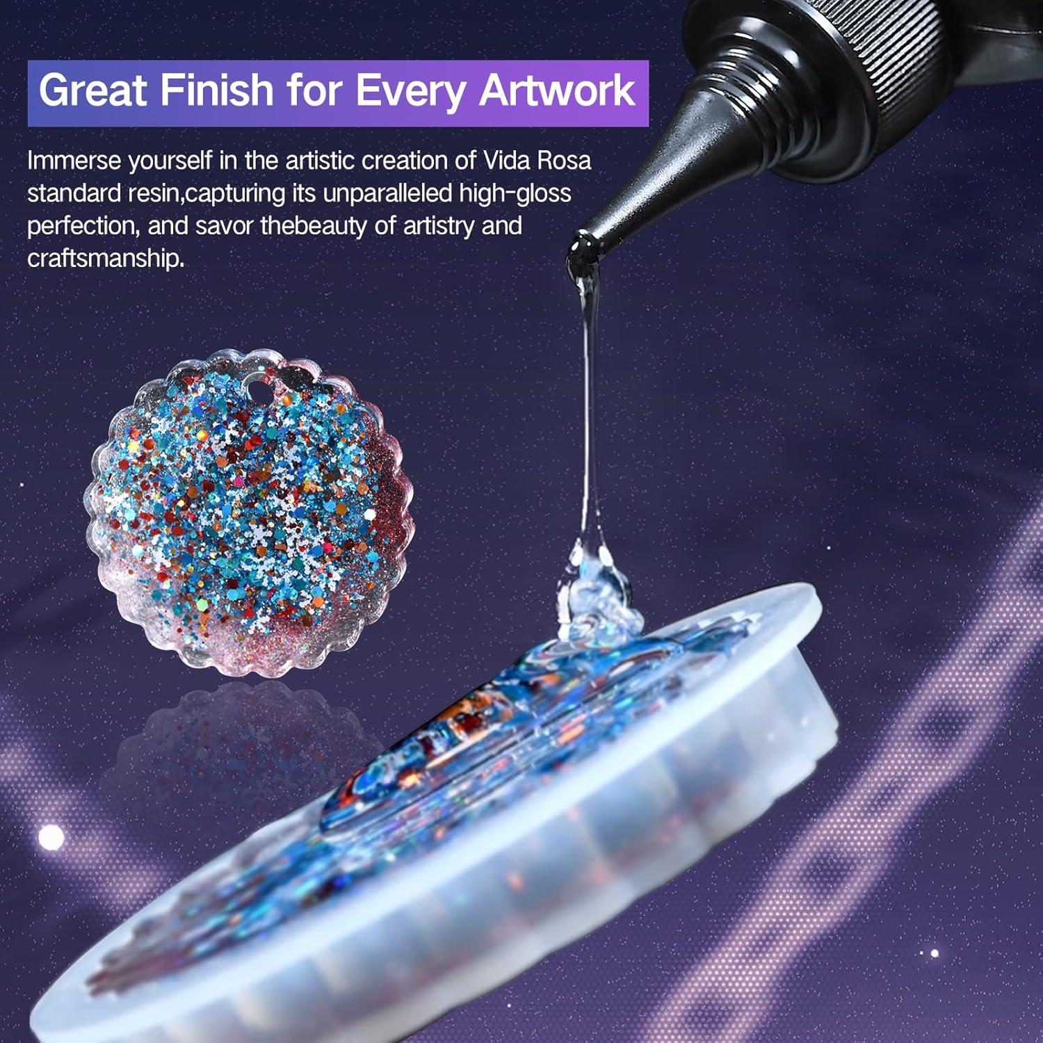 Resina UV VidaRosa 1kg Curado Rápido Sin Amarillamiento