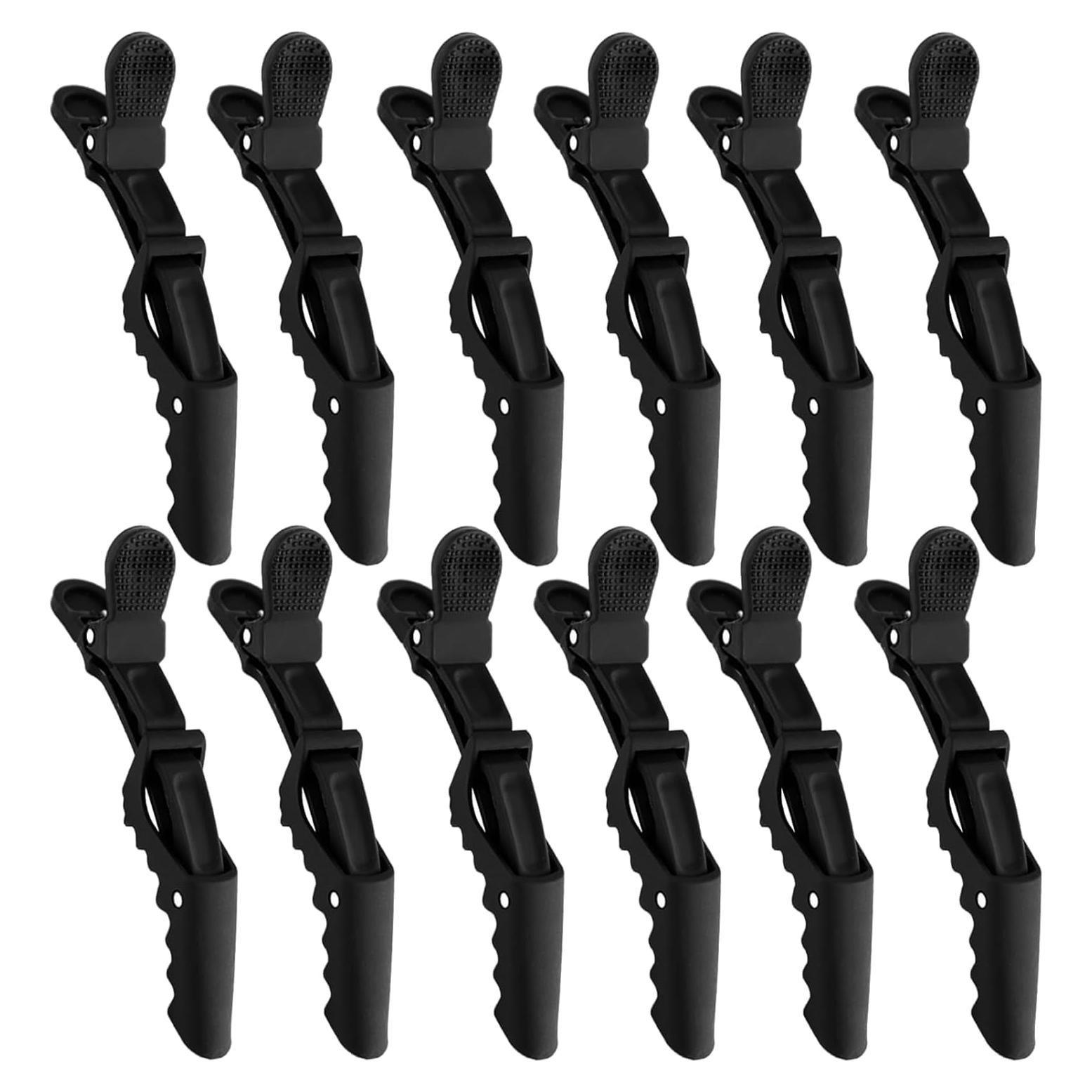 YISSION 12 Clips de Pelo Cocodrilo Negros 11.43 cm Accesorios