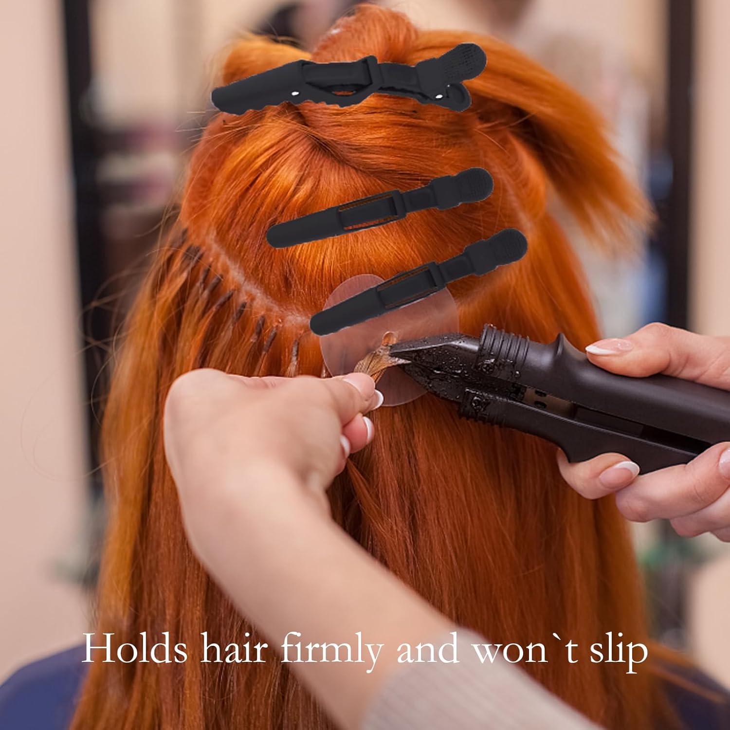 YISSION 12 Clips de Pelo Cocodrilo Negros 11.43 cm Accesorios