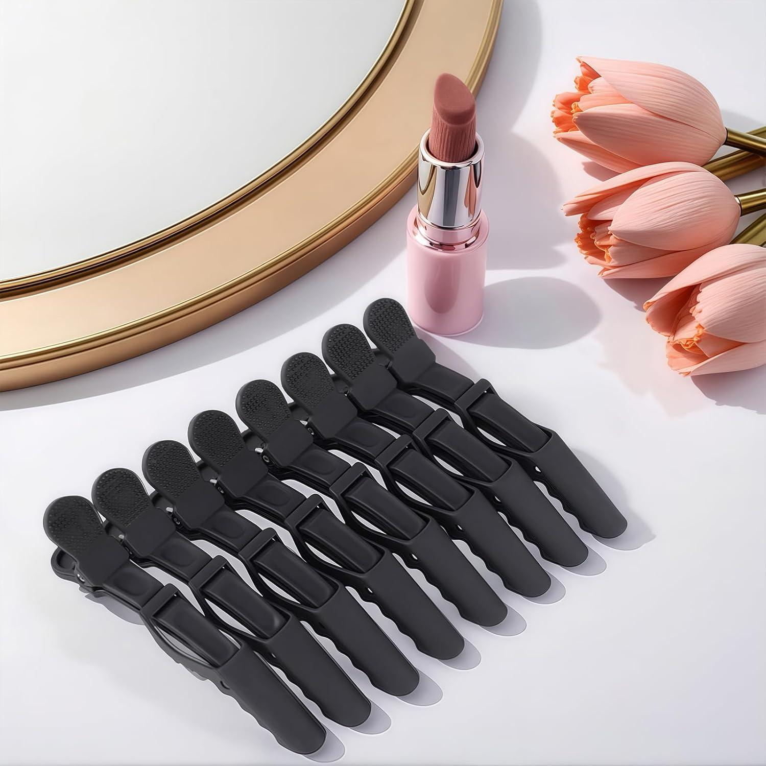 YISSION 12 Clips de Pelo Cocodrilo Negros 11.43 cm Accesorios