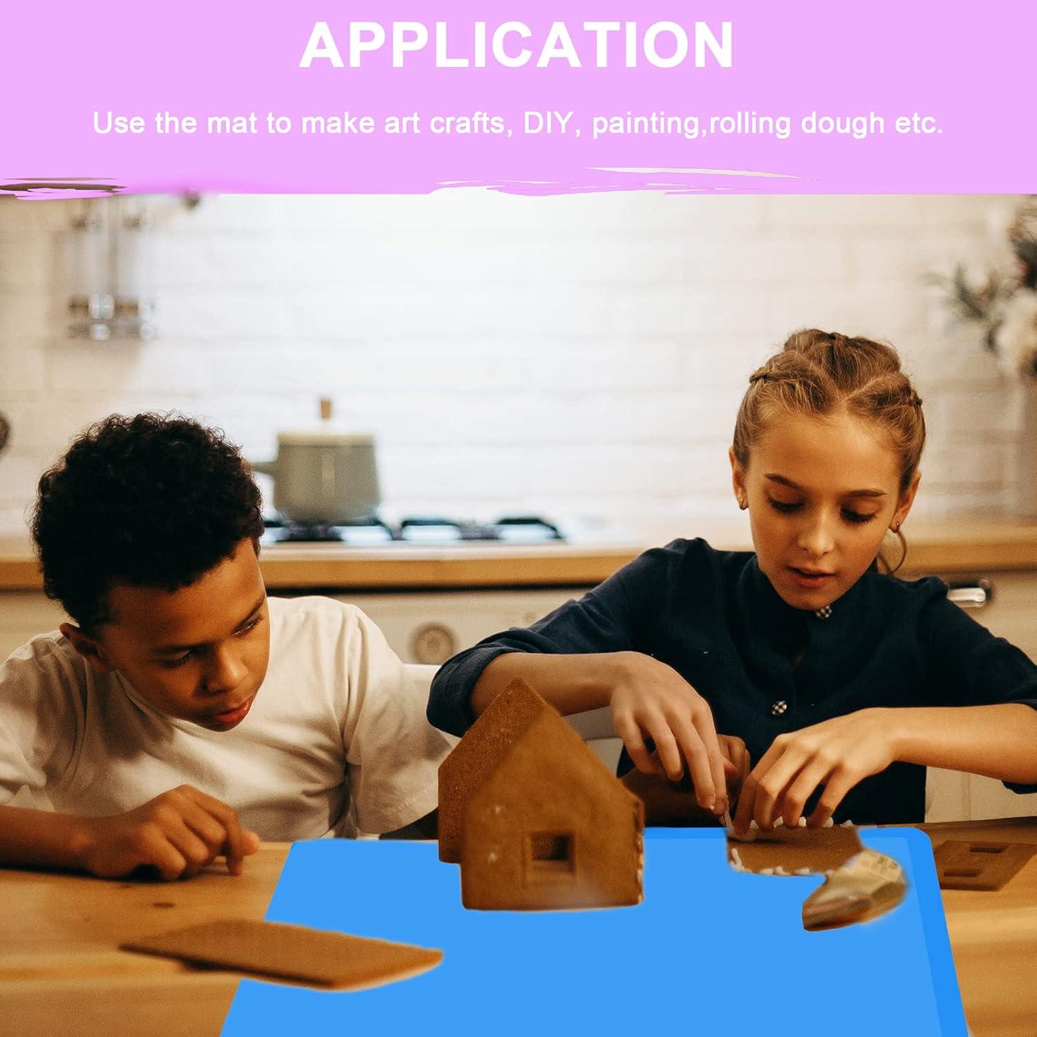 Mantel de Silicona Antideslizante Mudocp - 2 Piezas Azul y Verde