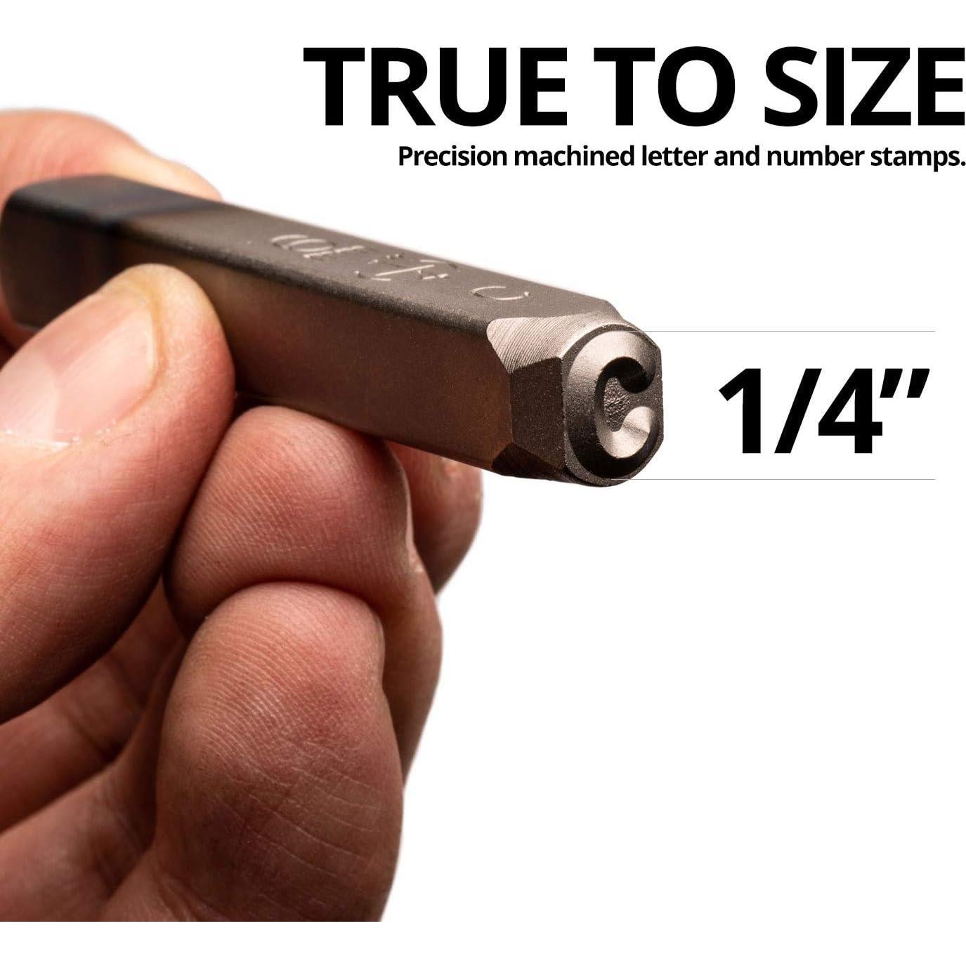 Juego de Sellos de Letras y Números Capri Tools 36 Piezas