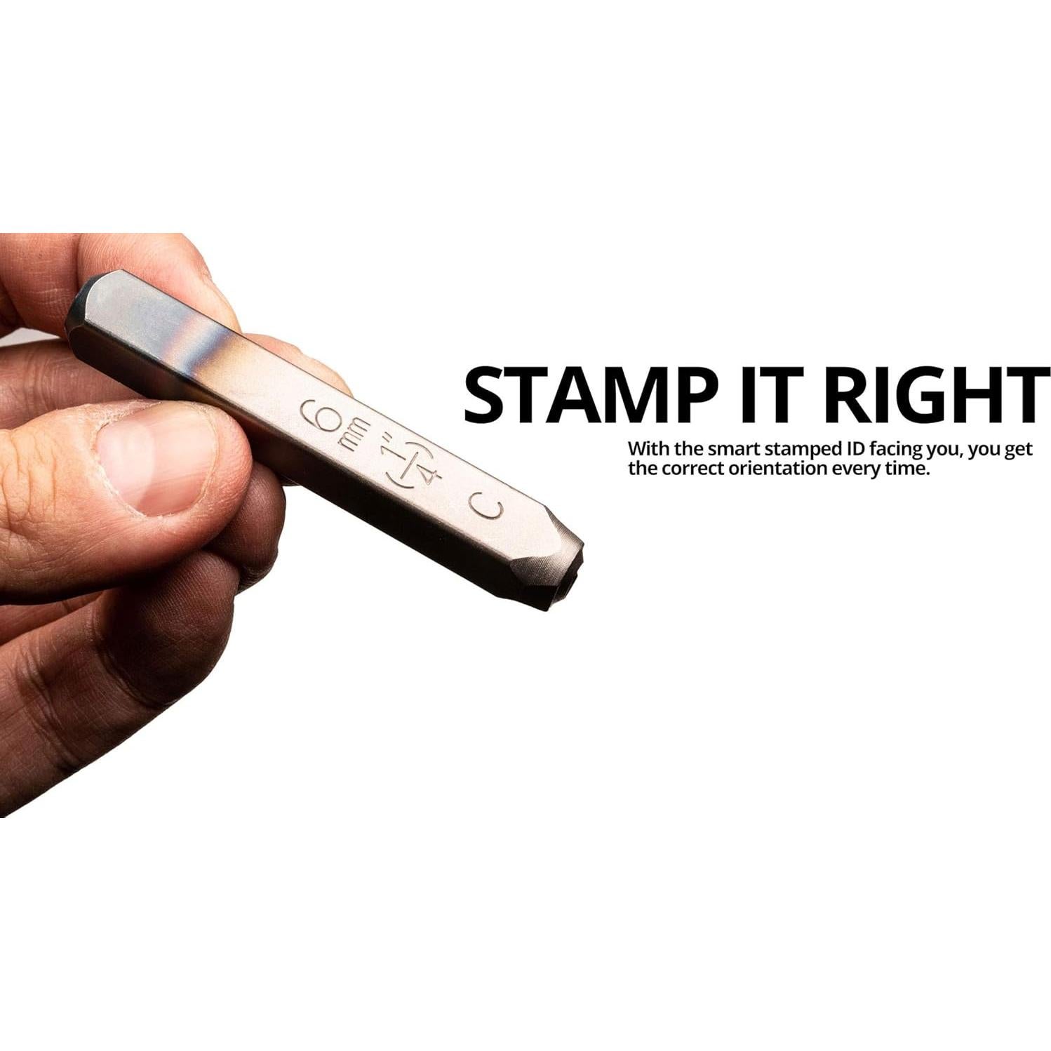 Juego de Sellos de Letras y Números Capri Tools 36 Piezas