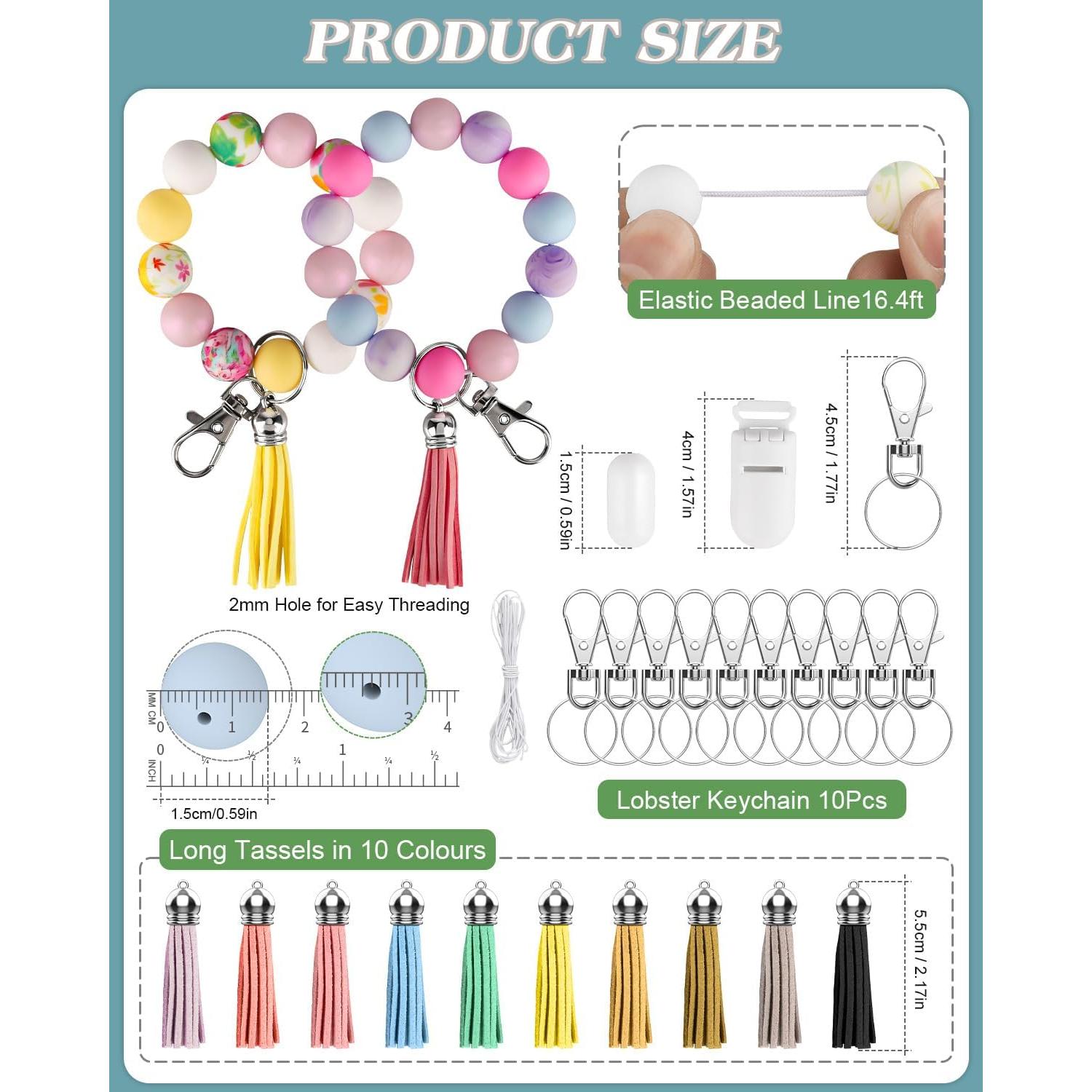 Kit de Perlas de Silicona Skalamio 246 Piezas 15mm Floral