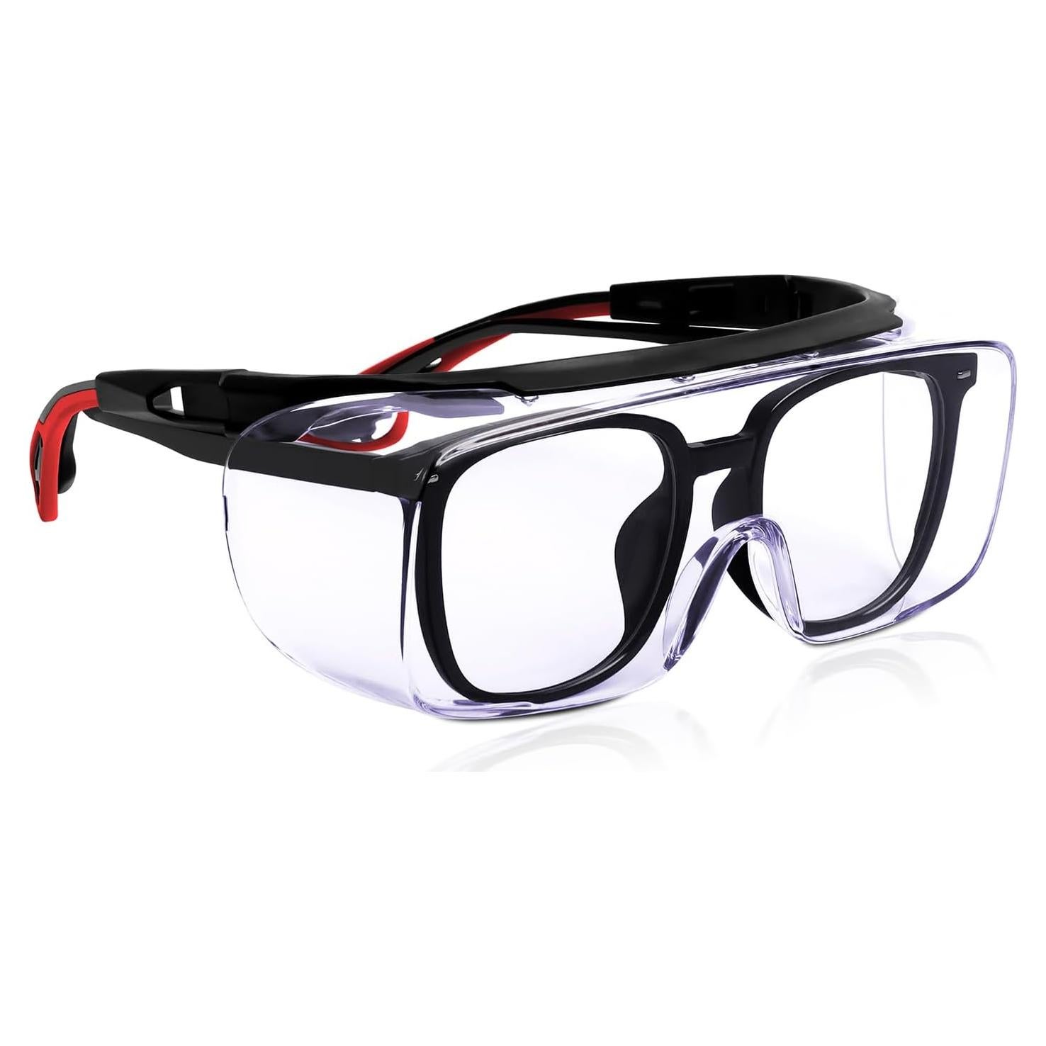 Gafas de Seguridad sobre Gafas Graduadas ANSI Z87.1 - Rojo/Negro