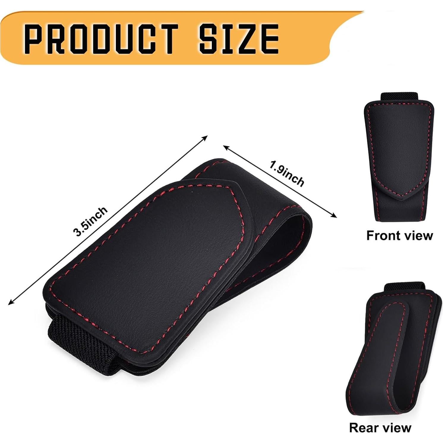 Soporte de Gafas de Sol Syusia para Visera de Coche Negro