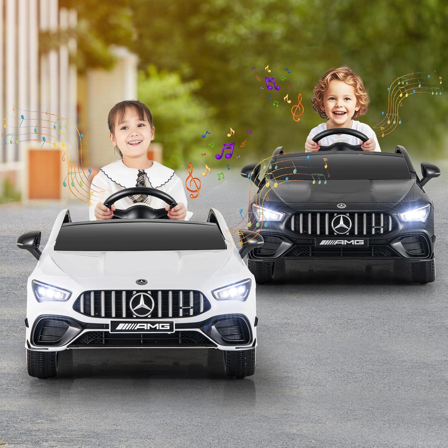 Coche Eléctrico Mercedes-Benz 12V Costzon para Niños Blanco