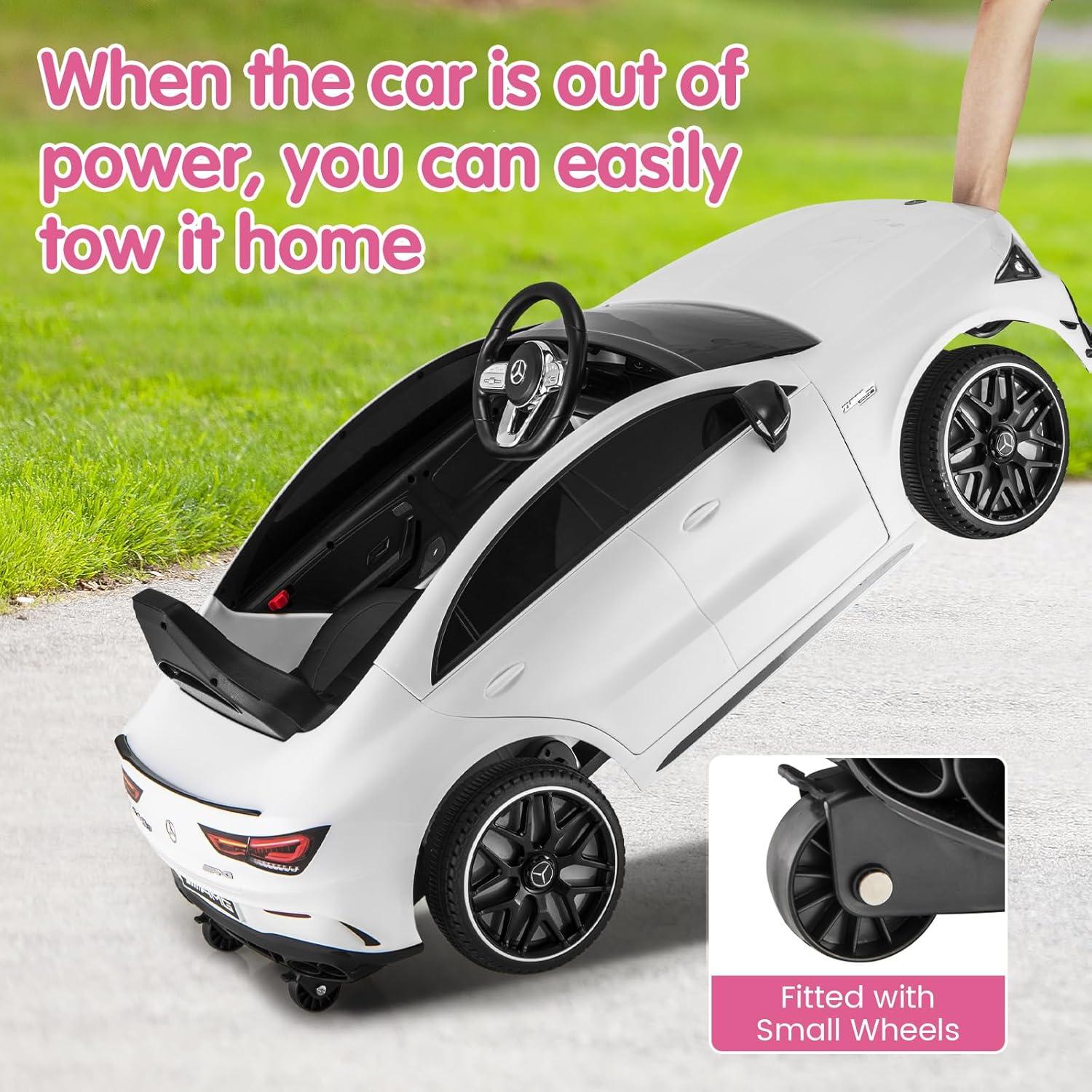 Coche Eléctrico Mercedes-Benz 12V Costzon para Niños Blanco