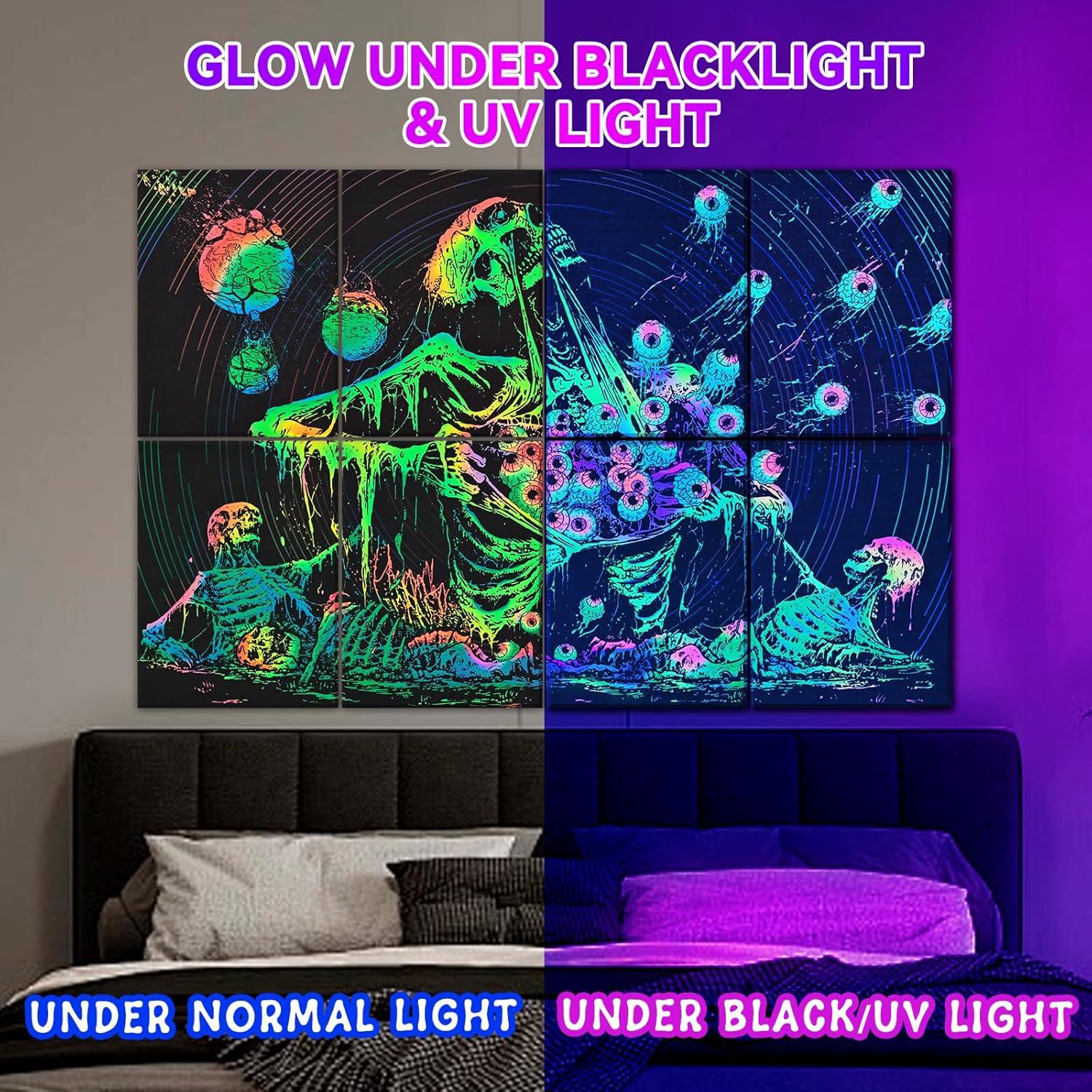 Paquete de 8 Paneles Acústicos AtawLege Esqueleto Humano 121.9x81.3cm