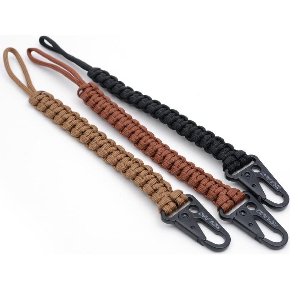 Tether Dango EDC Paracord 550 Marrón 3.05m Desenrollado