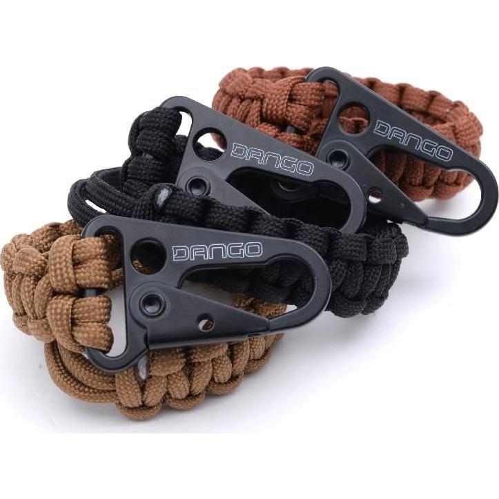 Tether Dango EDC Paracord 550 Marrón 3.05m Desenrollado