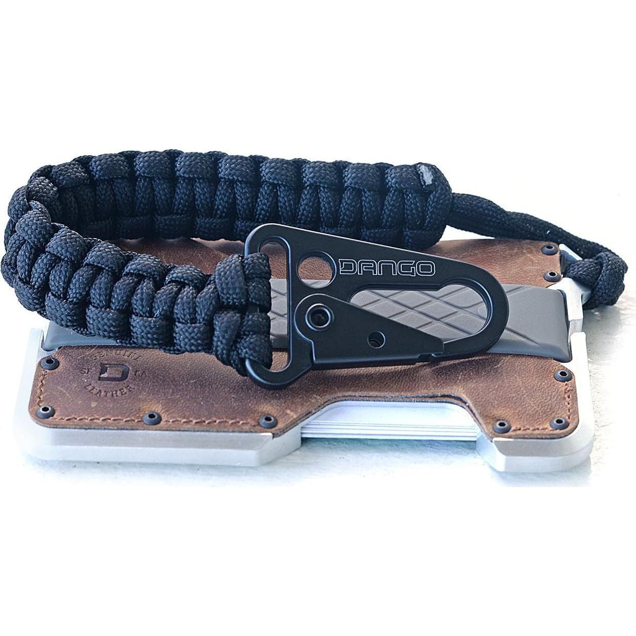 Tether Dango EDC Paracord 550 Marrón 3.05m Desenrollado