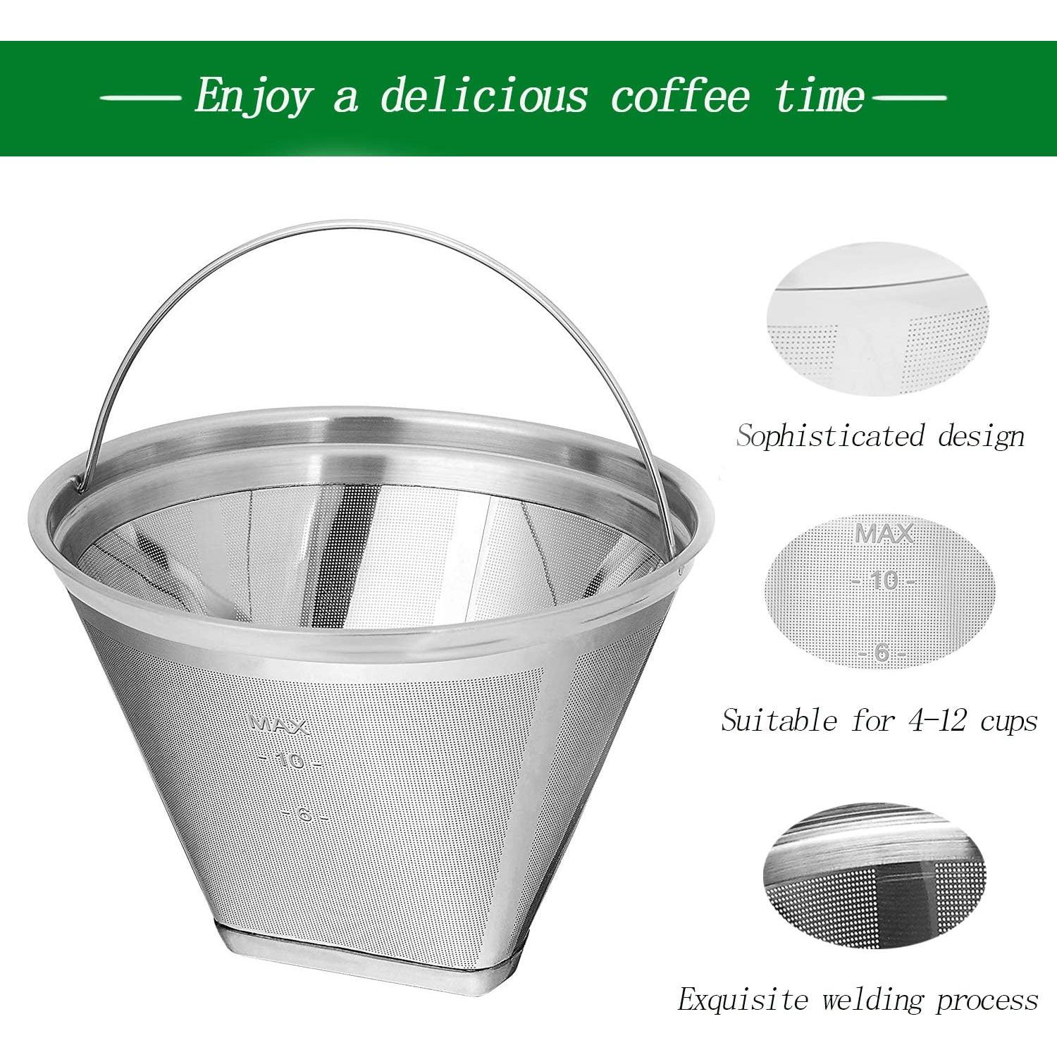 Filtro de café reutilizable YEOSEN para Cuisinart y Ninja
