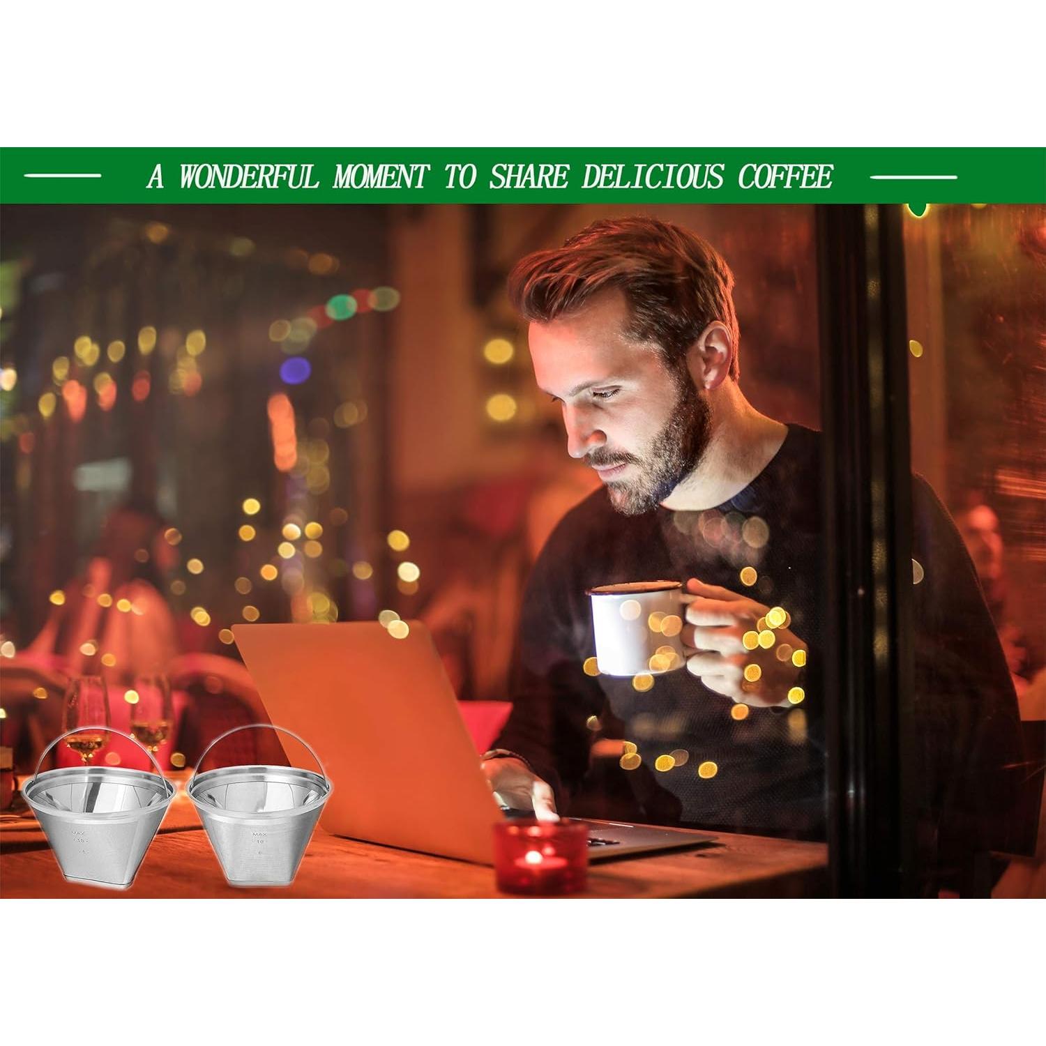 Filtro de café reutilizable YEOSEN para Cuisinart y Ninja