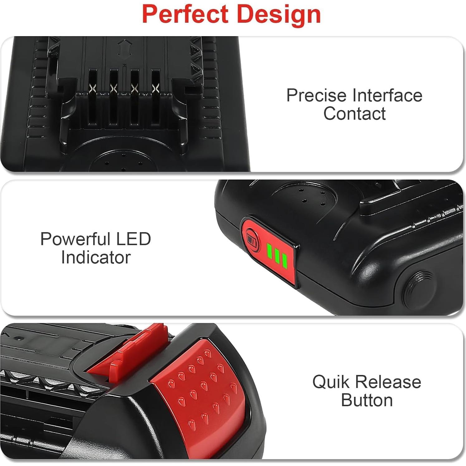 2 Baterías de Litio 3.0Ah 20V + Cargador Black & Decker