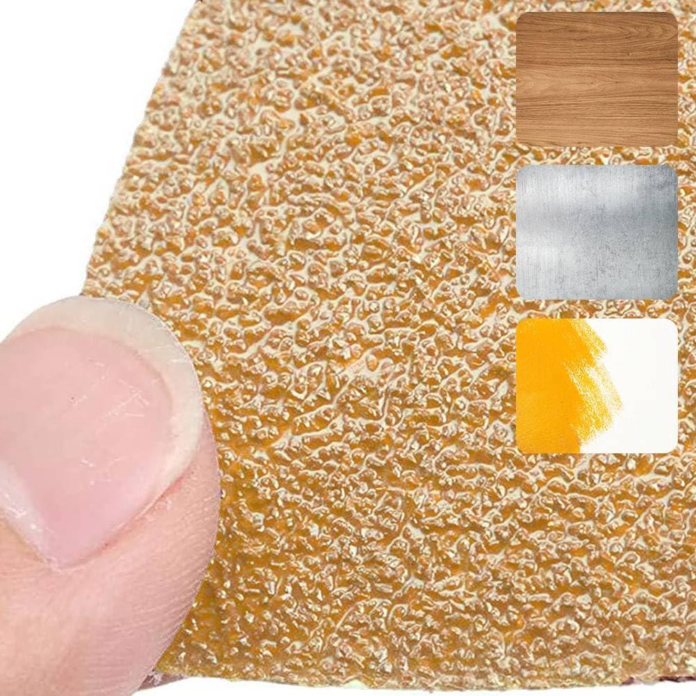 Kit de Almohadillas de Lijado 100PCS Gulrear Triangular Amarillo