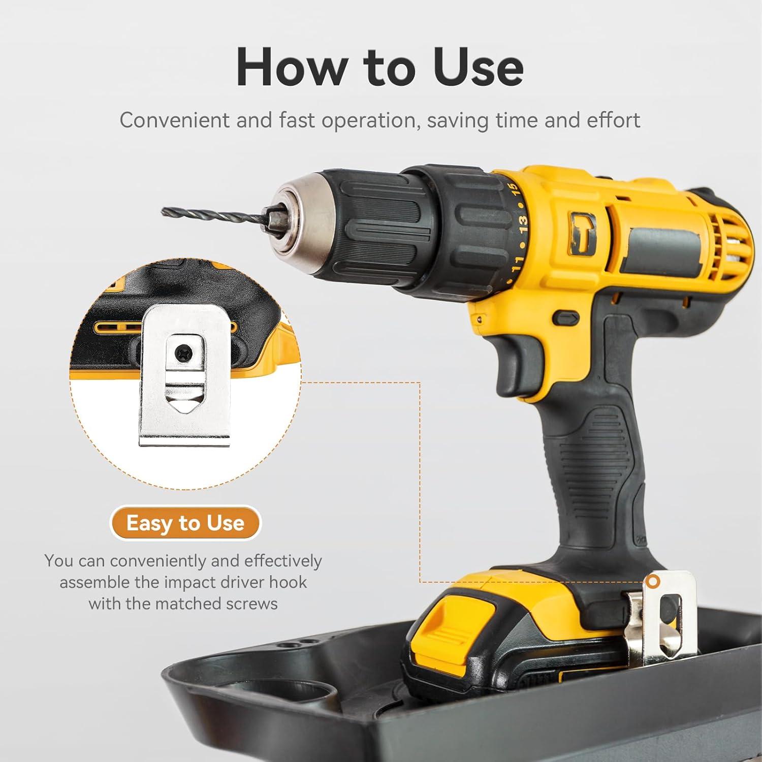 Clips de Cinturón Dewalt N268241 - 4 Piezas Acero Inoxidable