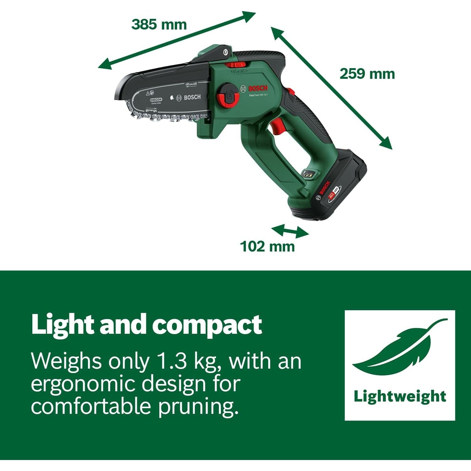 Sierra de Podar a Batería Bosch EasyChain 18V 15cm 1.3kg