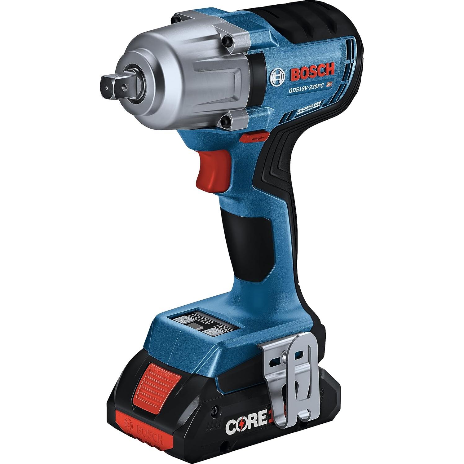 Llave de Impacto Bosch GDS18V-330PCB25 18V 1/2" Sin Escobillas