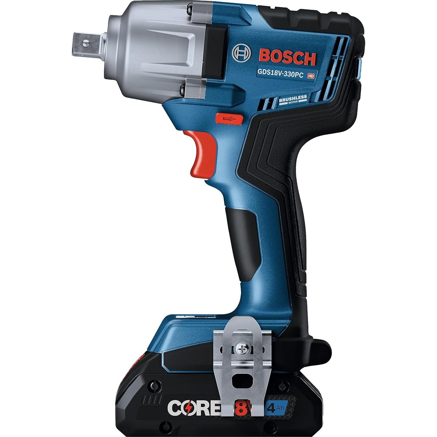 Llave de Impacto Bosch GDS18V-330PCB25 18V 1/2" Sin Escobillas