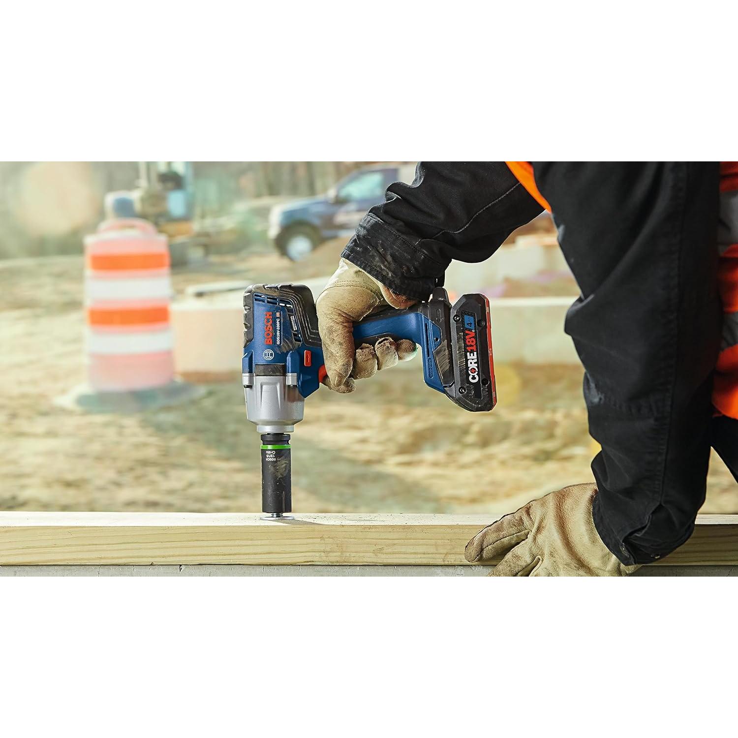 Llave de Impacto Bosch GDS18V-330PCB25 18V 1/2" Sin Escobillas