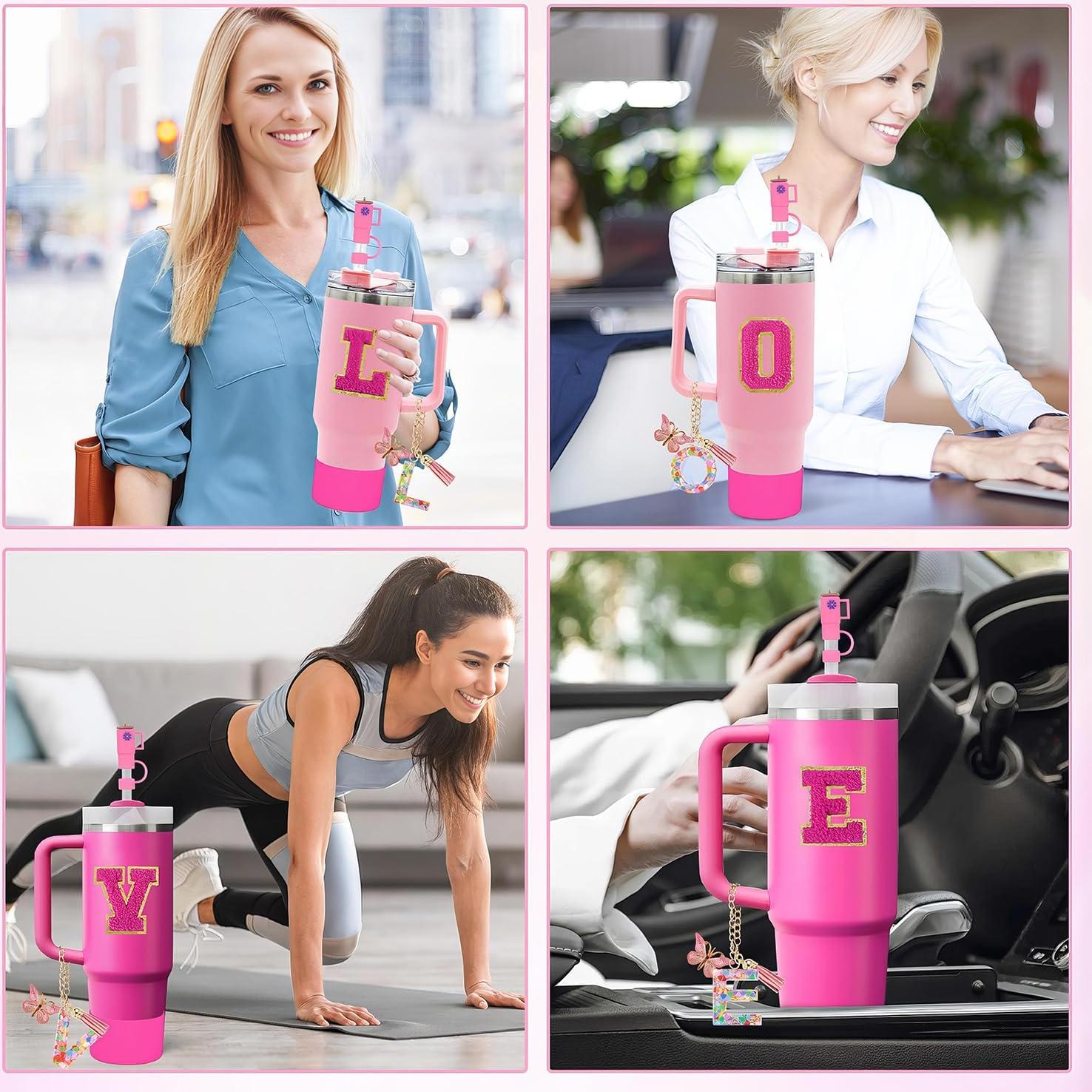 Juego de Accesorios para Copa Stanley QUNNDY 7 Piezas Rosa