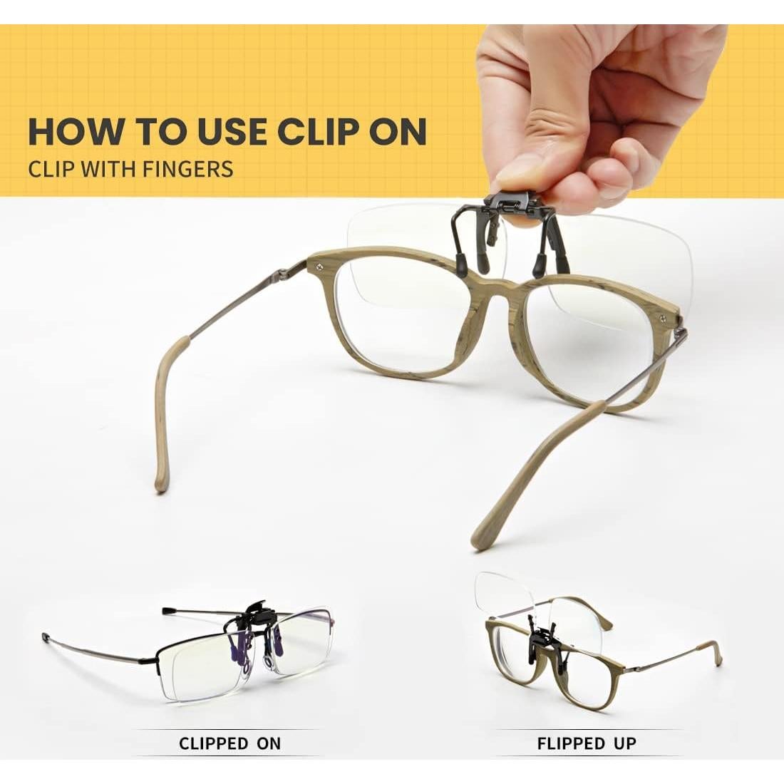 Gafas de lectura clip Tang Tang 3.5x bloqueo luz azul