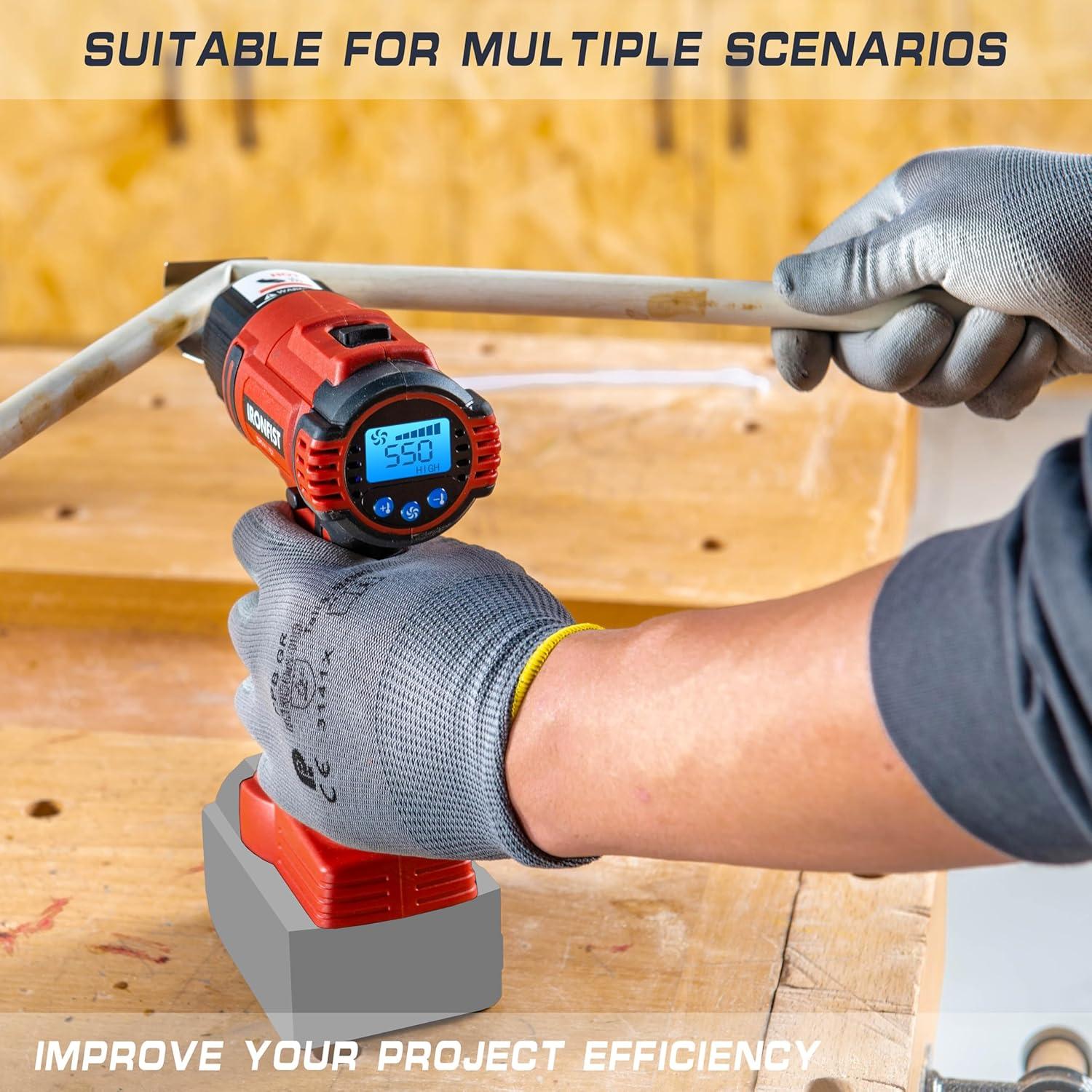 Pistola de Calor Inalámbrica IRONFIST 2 Temperaturas 50-550°C