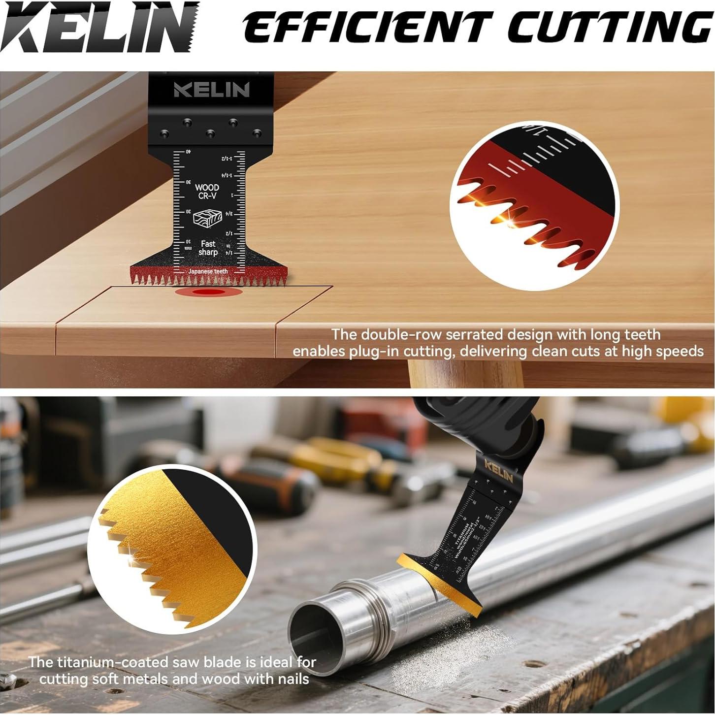 KELIN Kit de 118 Piezas de Cuchillas Multiherramienta Universal