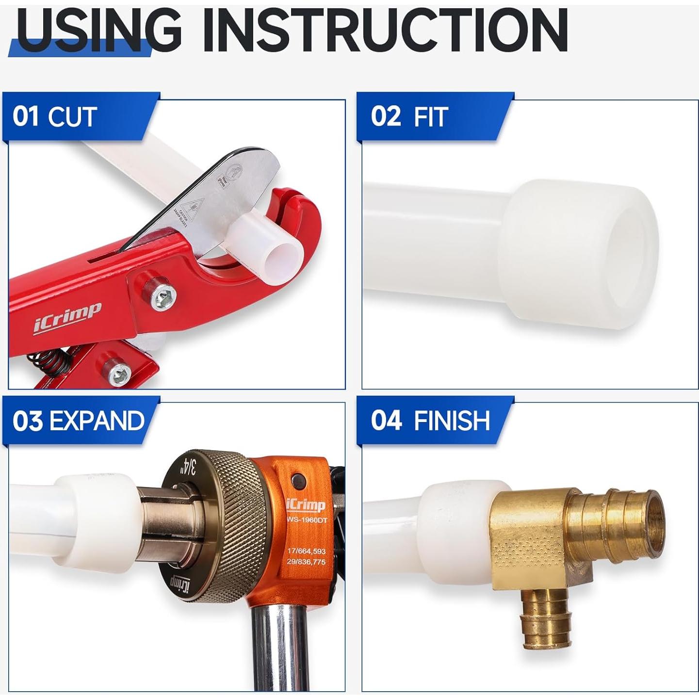 Kit de Herramientas Manual de Expansión IWISS F1960DT PEX