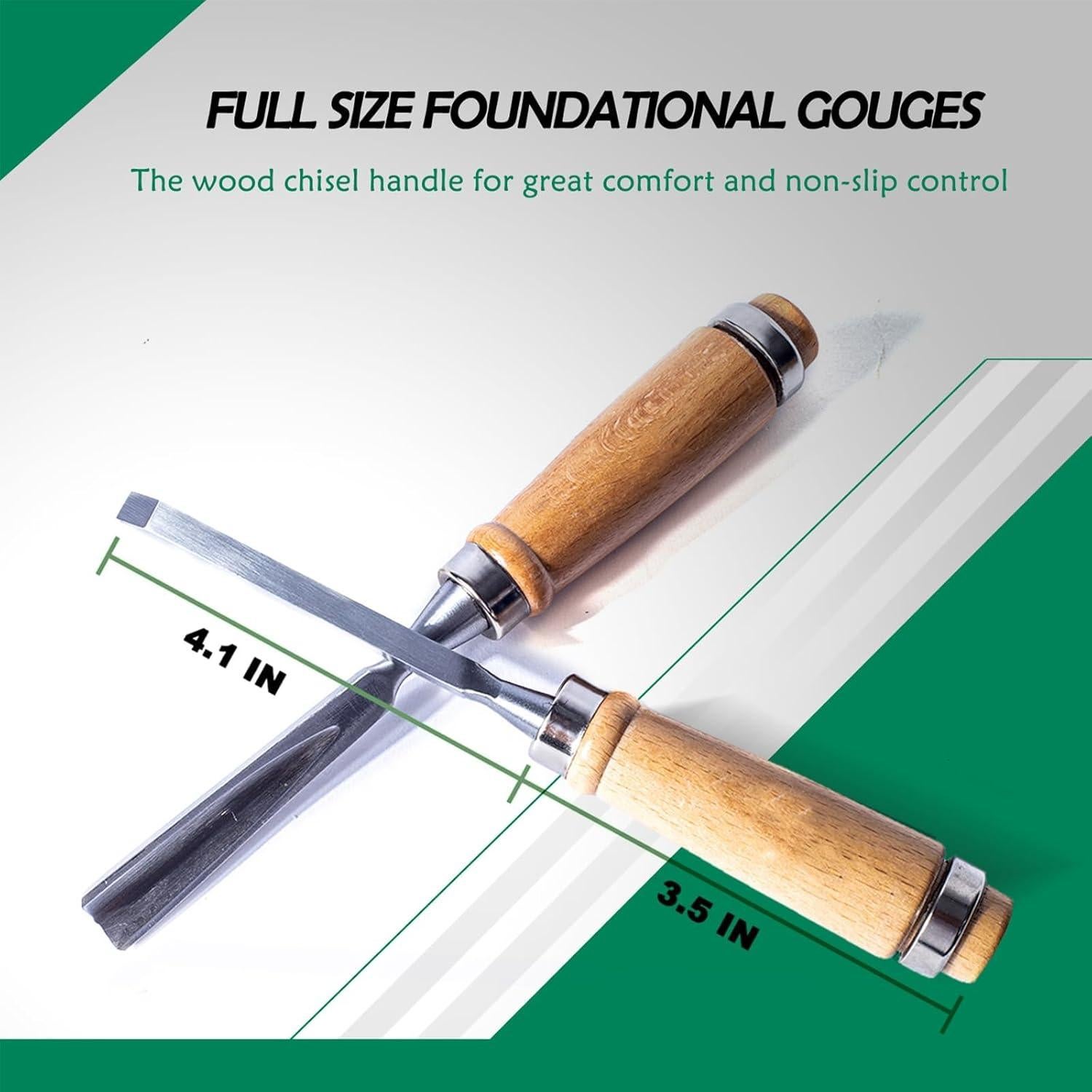 Juego de Cinceles de Tallado en Madera Monkey King Bar 12 Piezas