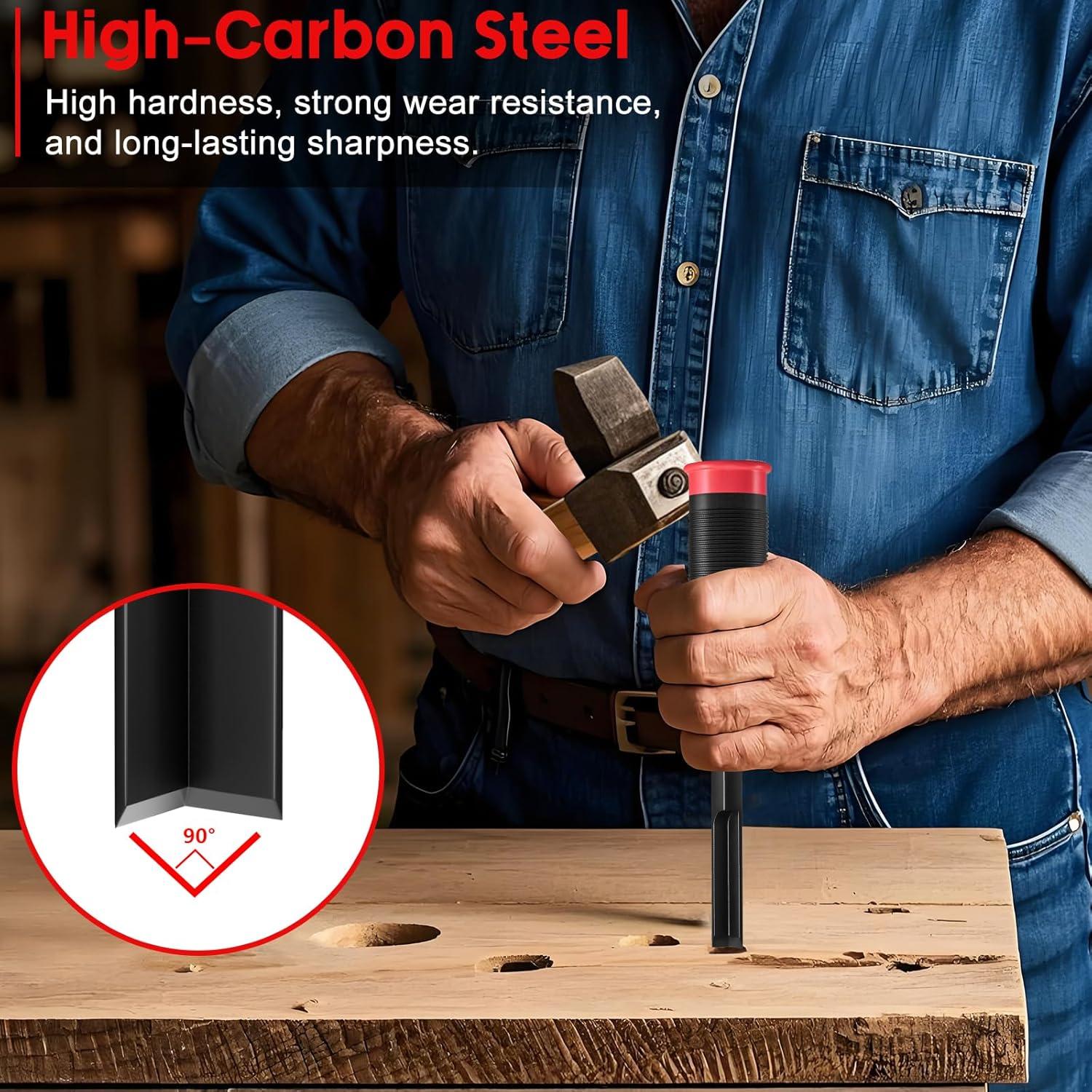 Cincel de Esquina Wanocean 8mm para Carpintería - Corte Preciso