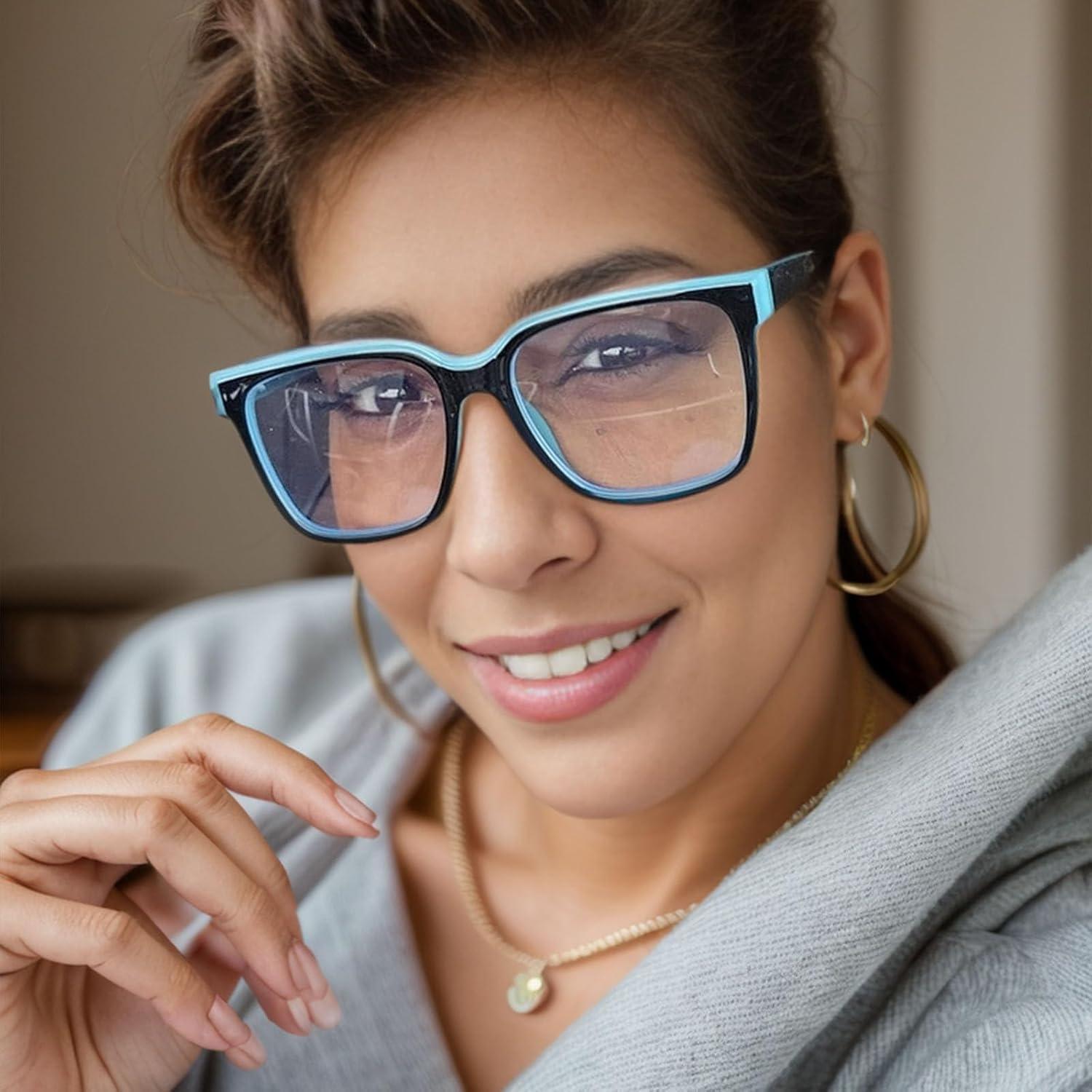 Gafas bloqueadoras de luz azul Bsreyeop unisex grandes