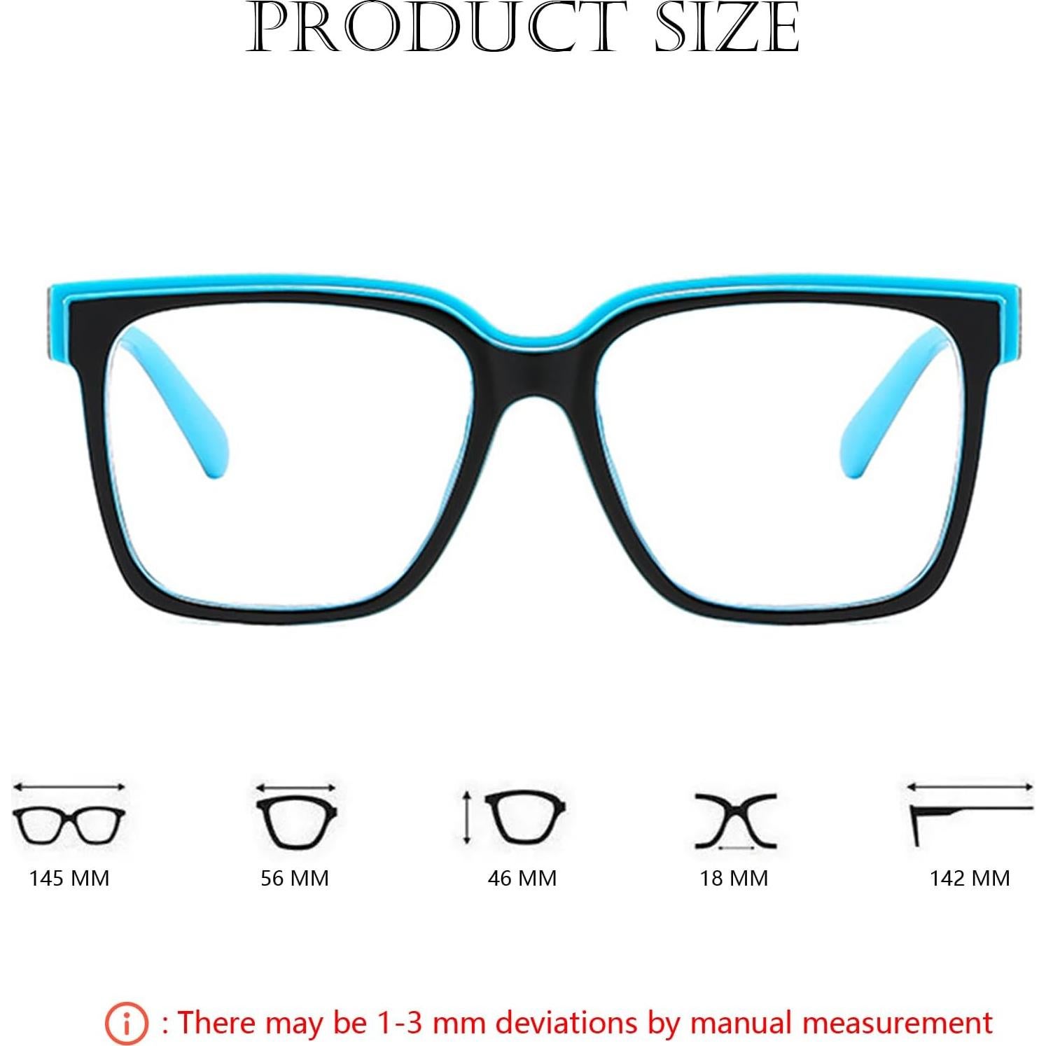 Gafas bloqueadoras de luz azul Bsreyeop unisex grandes