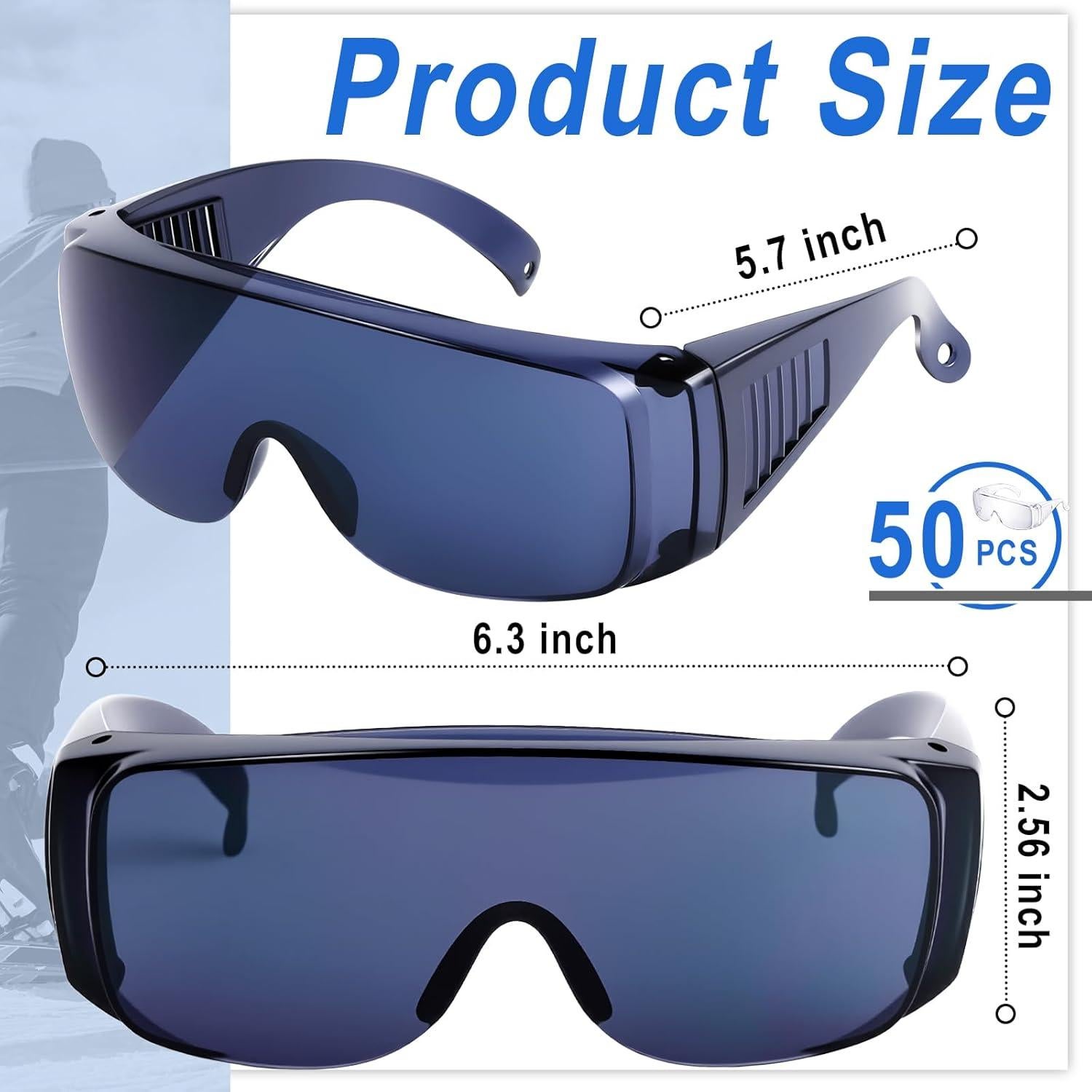 Gafas de Seguridad Kanayu 50 Pares Anti Niebla y Rayones