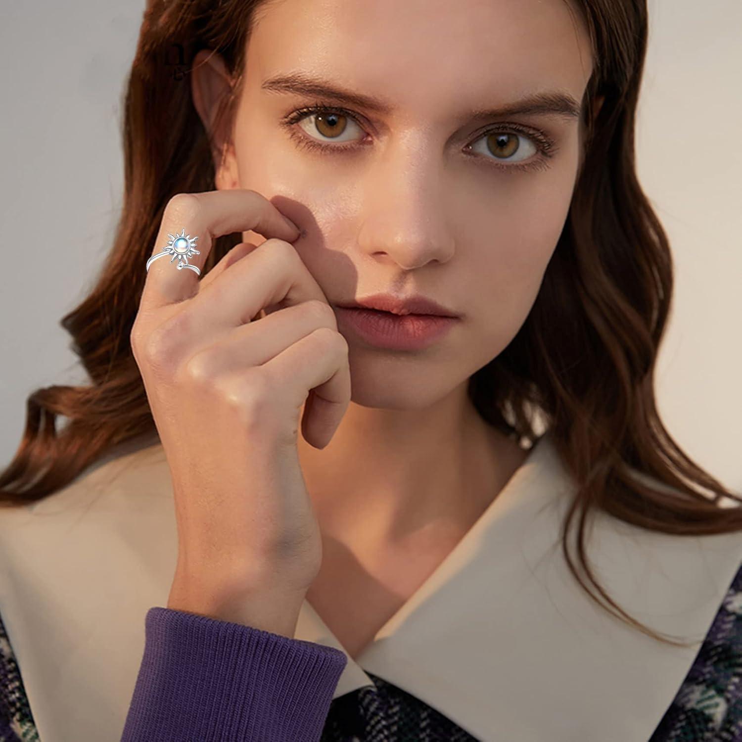 Juego de Anillos Fidget Honsny para Mujeres - 6 Estilos