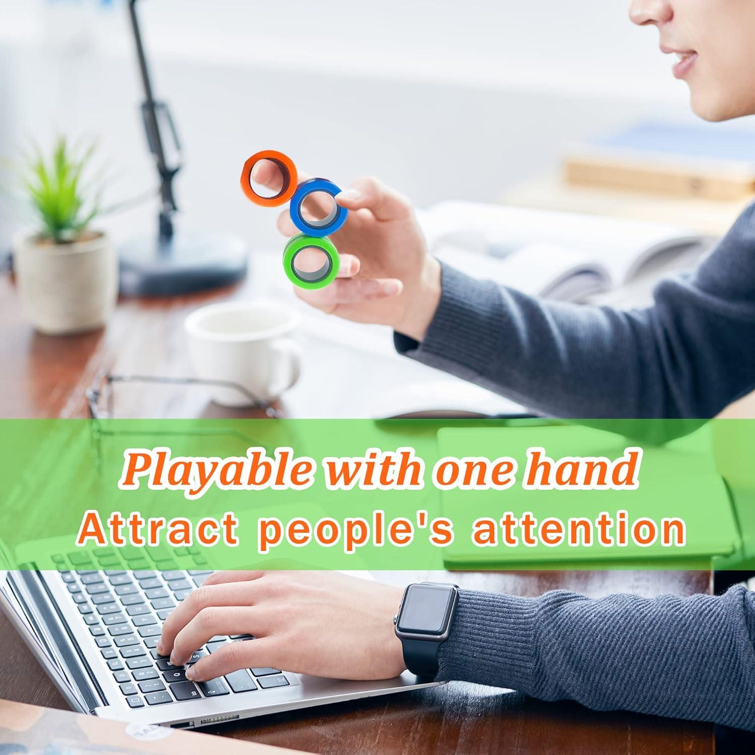 Anillos Antiestrés Dermasy Set de 3 Pcs Multicolor