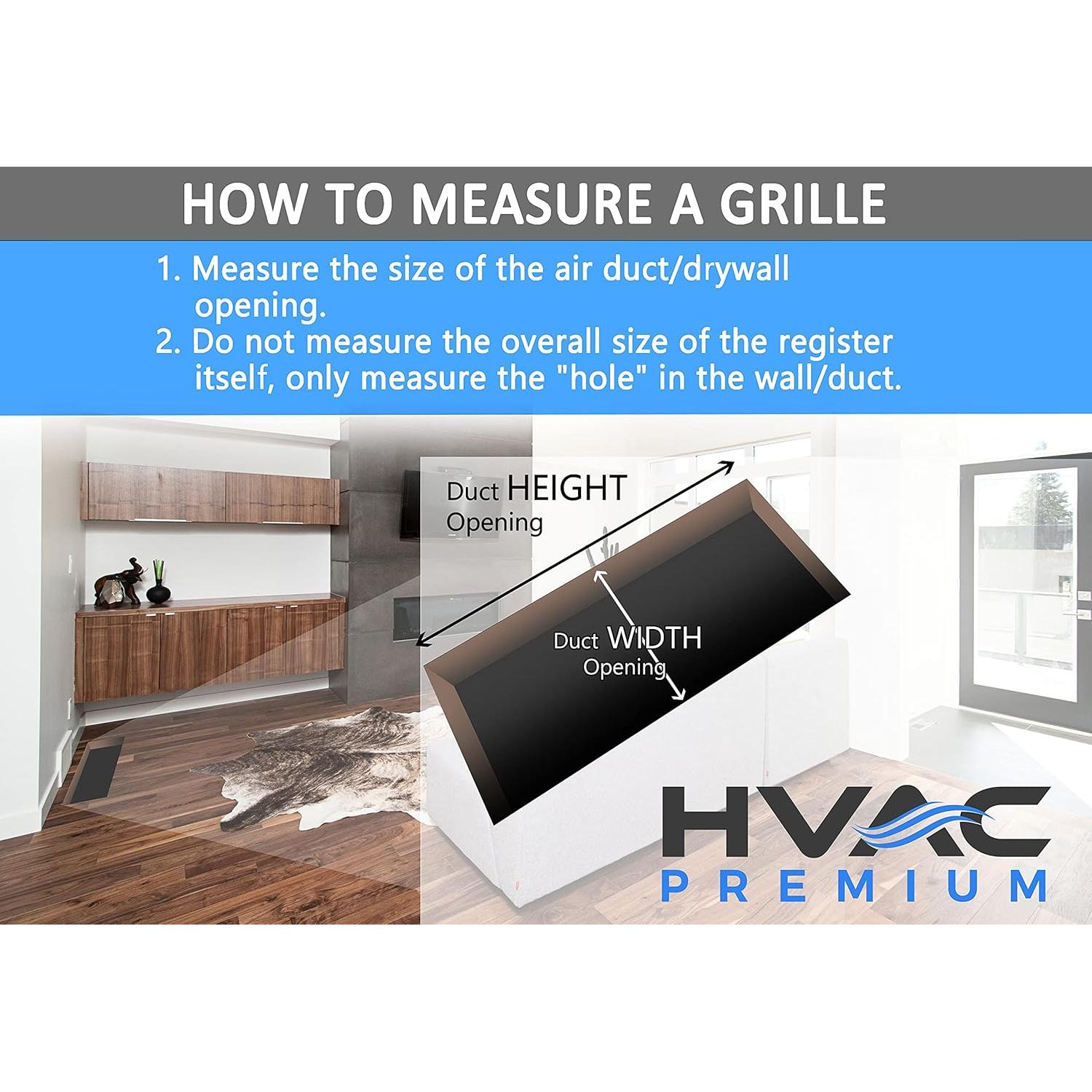 Registro de Piso HVAC Premium 10 x 2 cm Acero Rígido Marrón