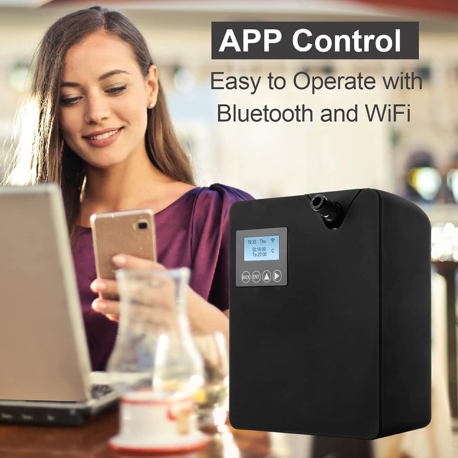 Difusor de Aceite Esencial Zinyeme Pro300 300ml Negro Wi-Fi