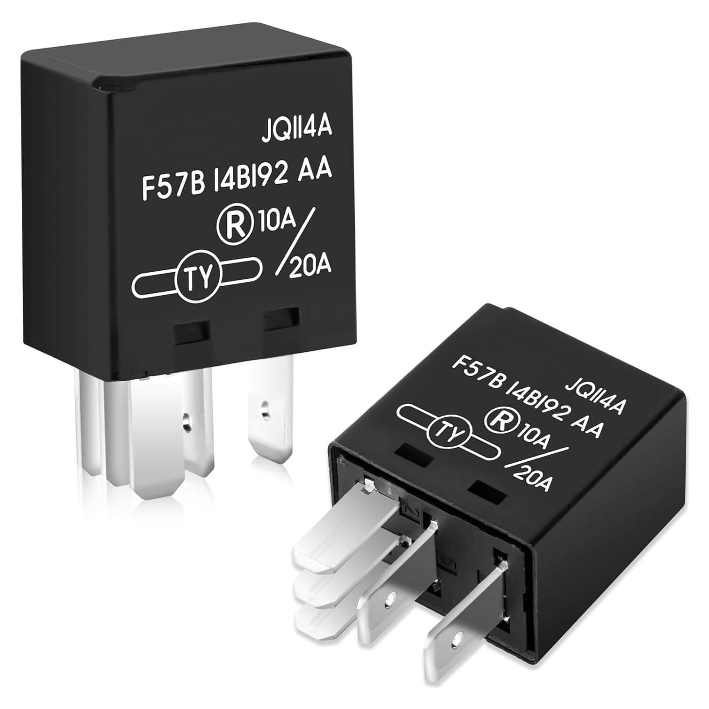 Relé Automotriz F57B14B192AA Gfdoso 10A/20A 12VDC - 2 Piezas