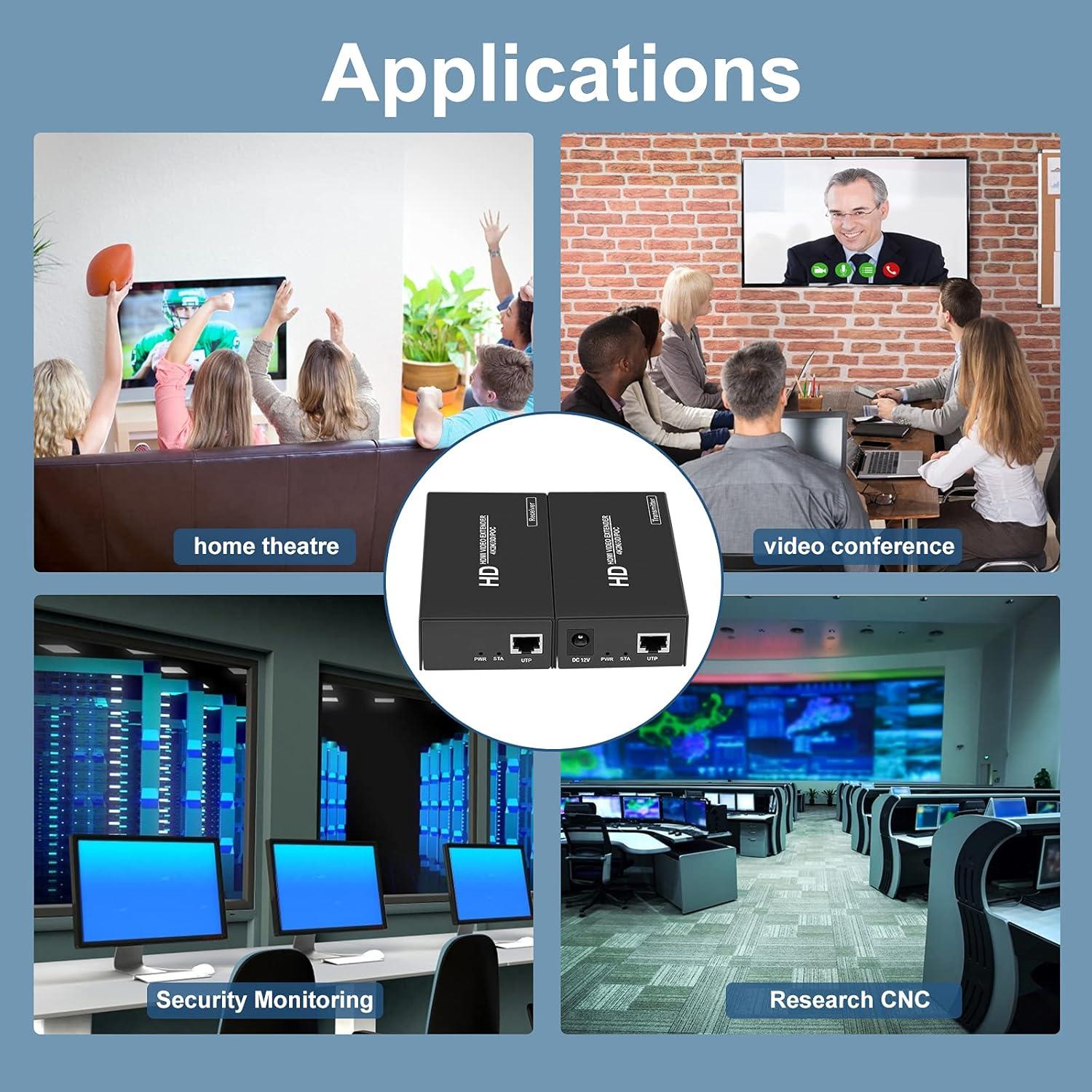 Extensor HDMI 4K LinSeek 100m POC Audio y Video HD