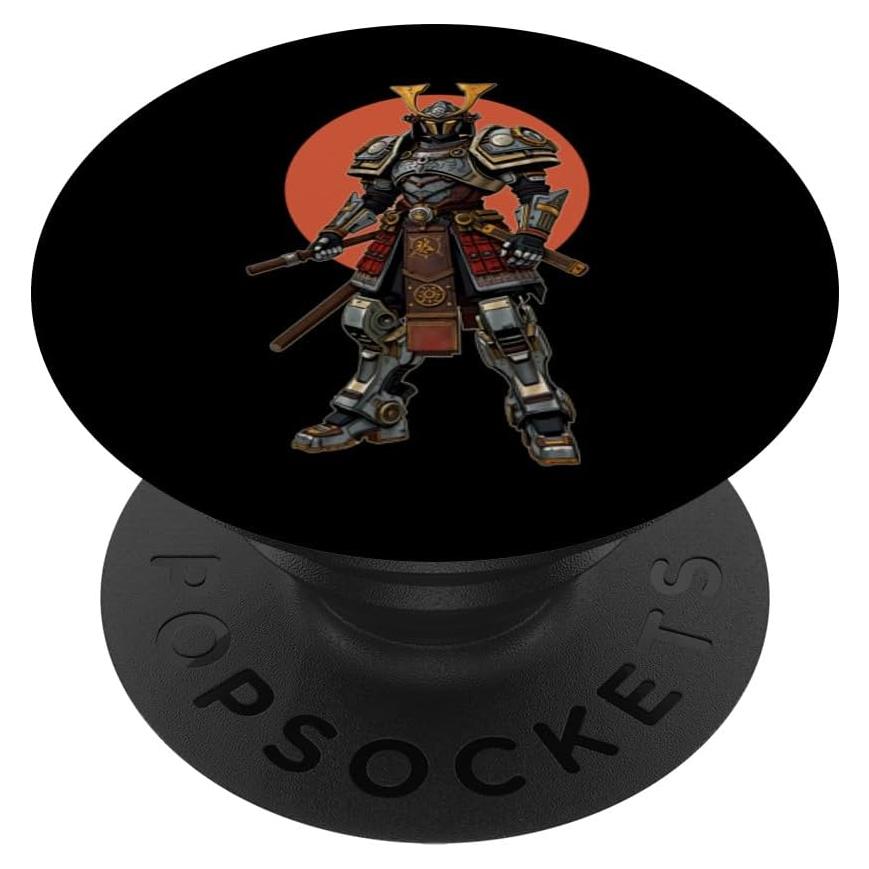 PopSockets Adhesivo PopGrip Mecha Samurai Steampunk Japonés