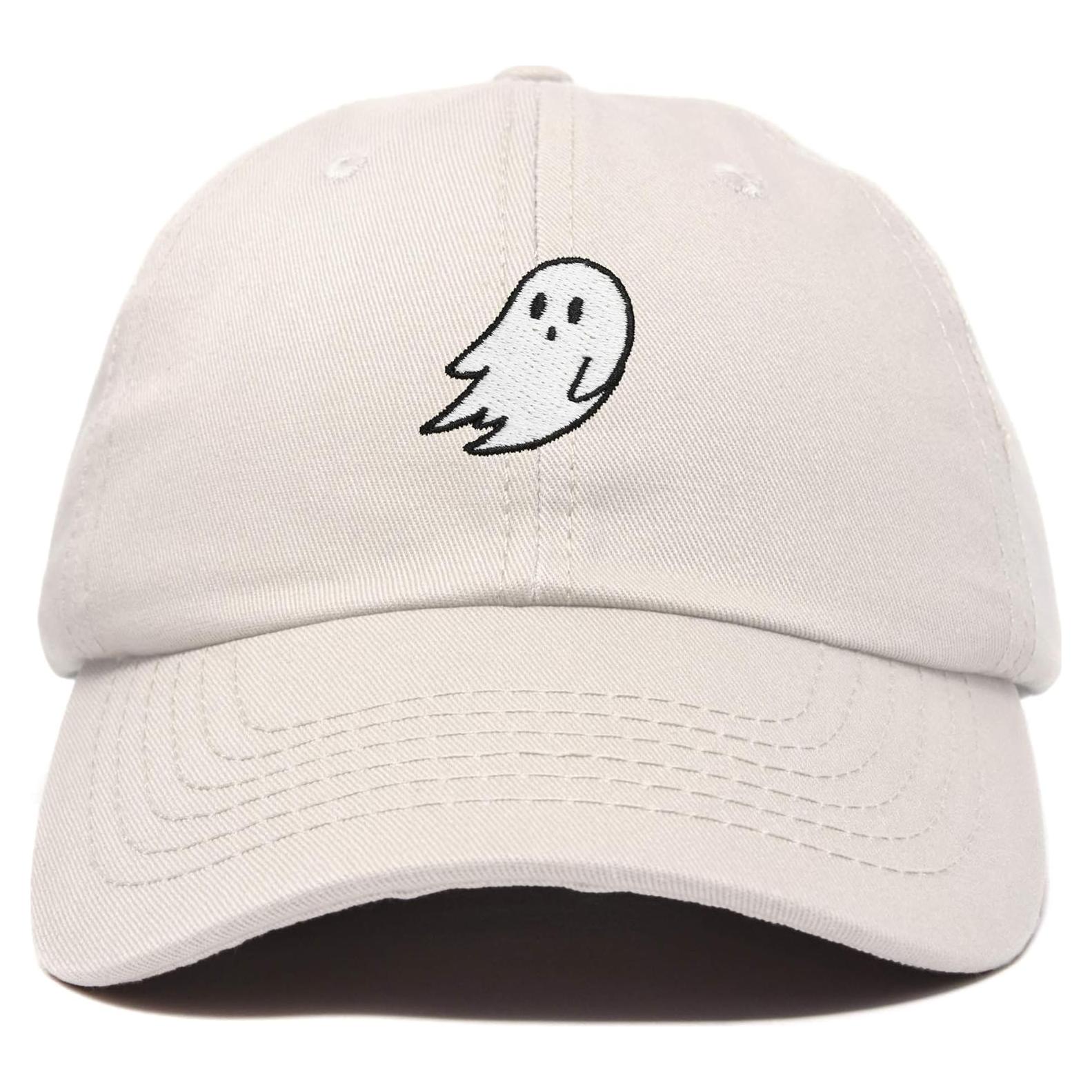 Gorra ajustable DALIX con bordado de fantasma para Halloween