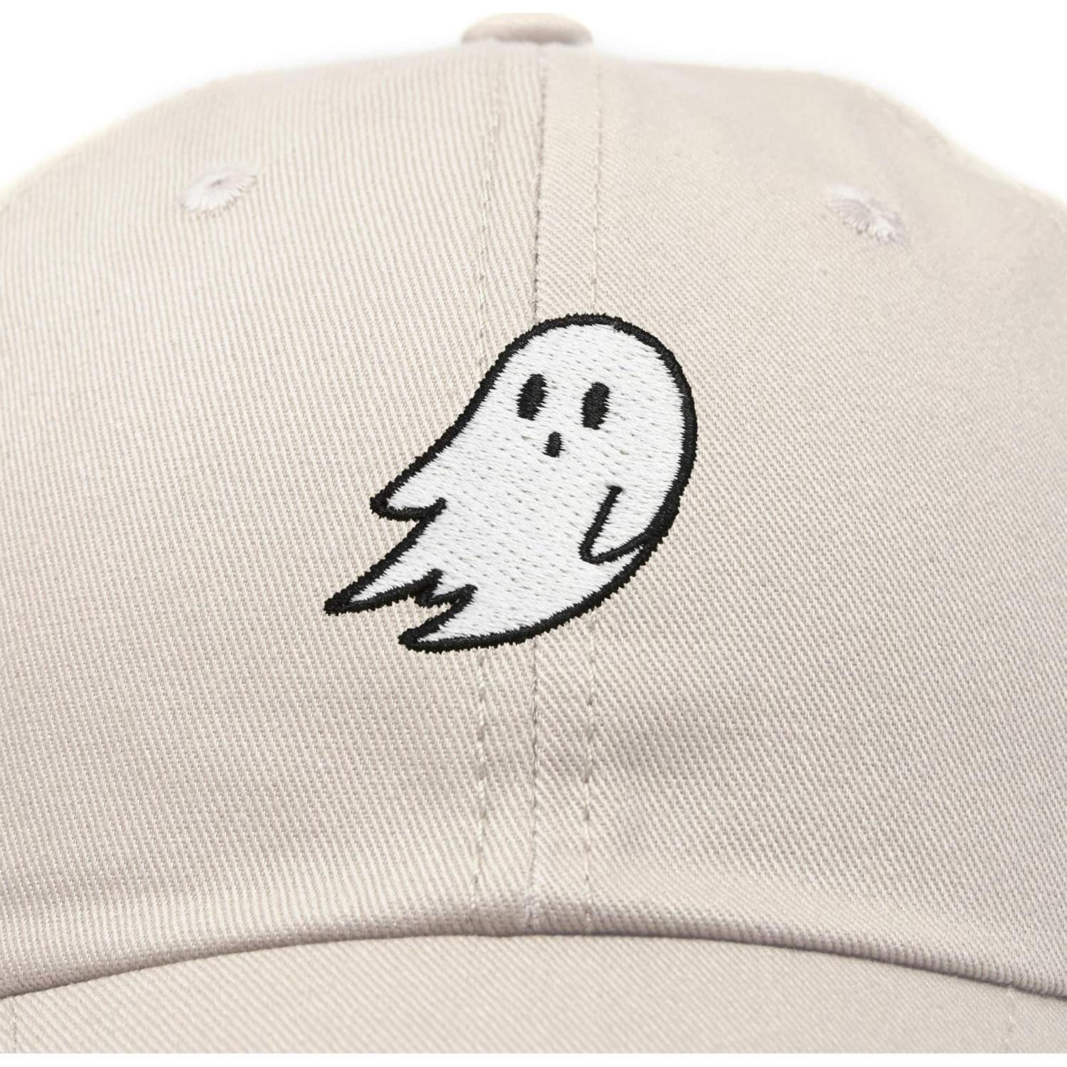 Gorra ajustable DALIX con bordado de fantasma para Halloween