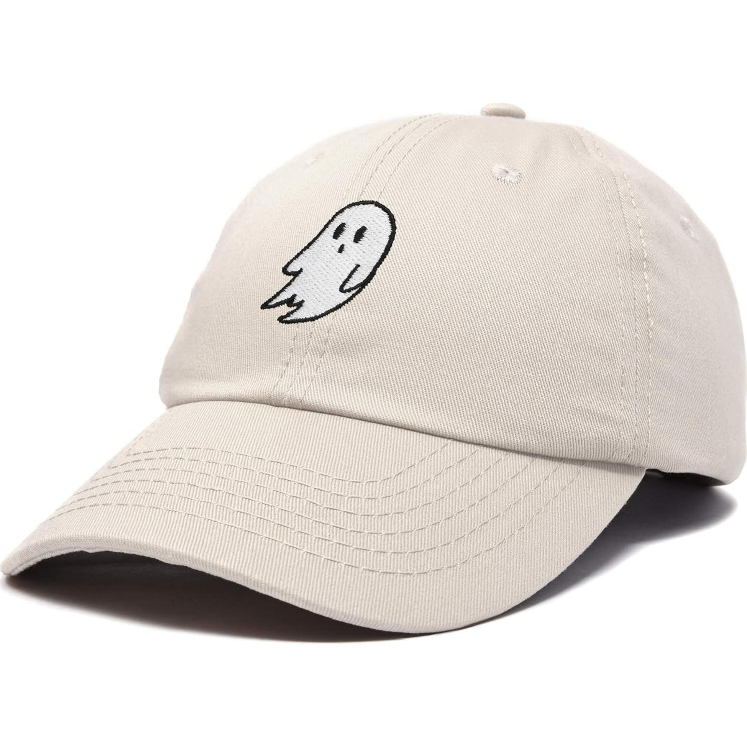 Gorra ajustable DALIX con bordado de fantasma para Halloween