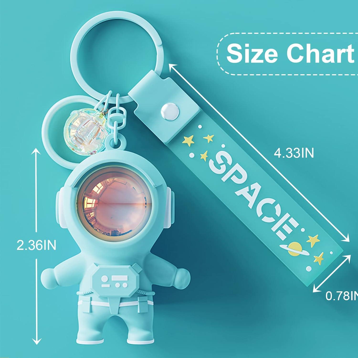 Llavero Astronauta Kawaii You Wizv con Luz LED Verde