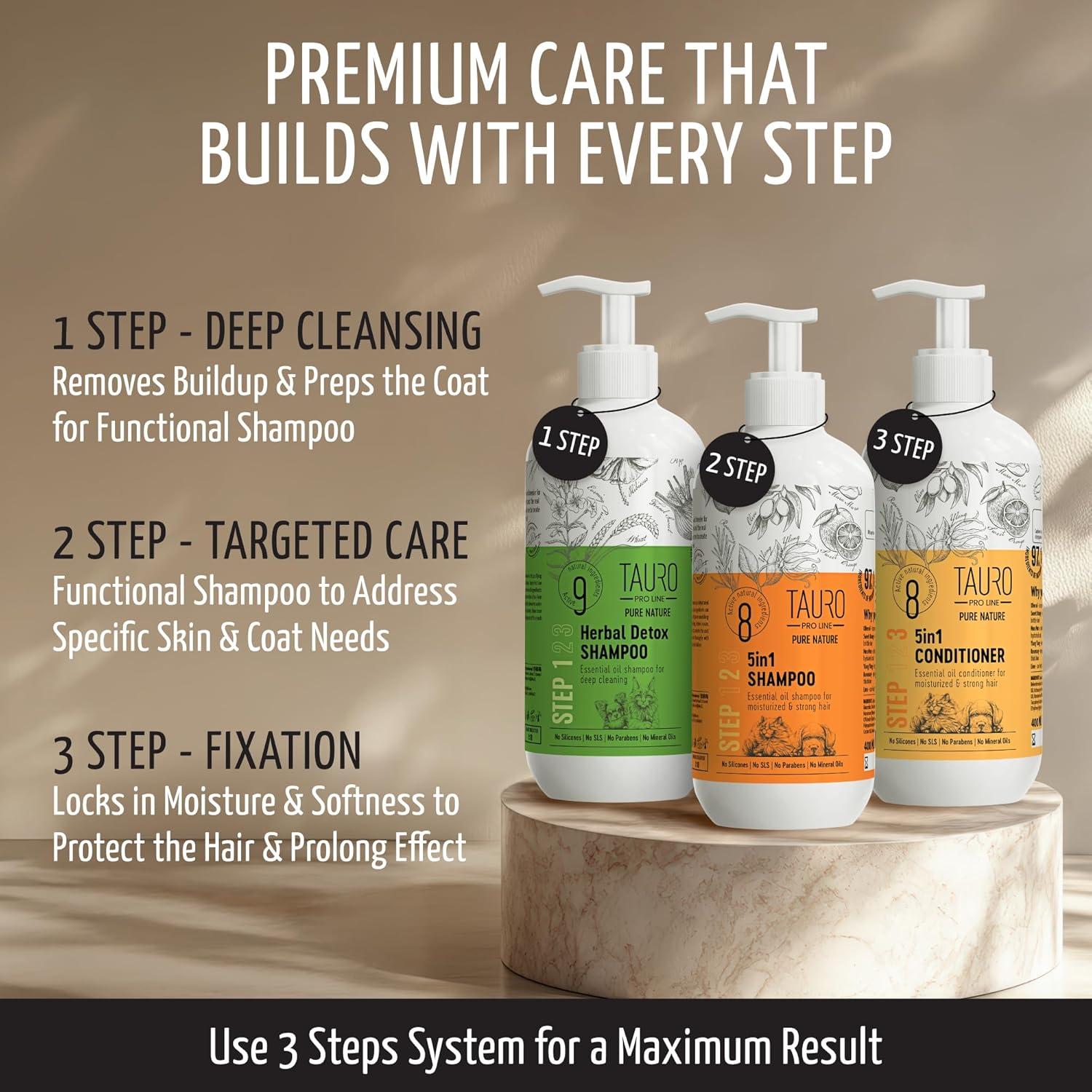 Acondicionador Desenredante Tauro Pro Line 5en1 400ml