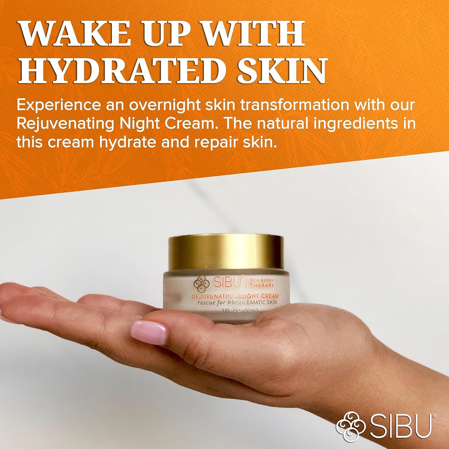 Crema Nocturna Rejuvenecedora Sibu 109.6 g - Hidrata y Repara